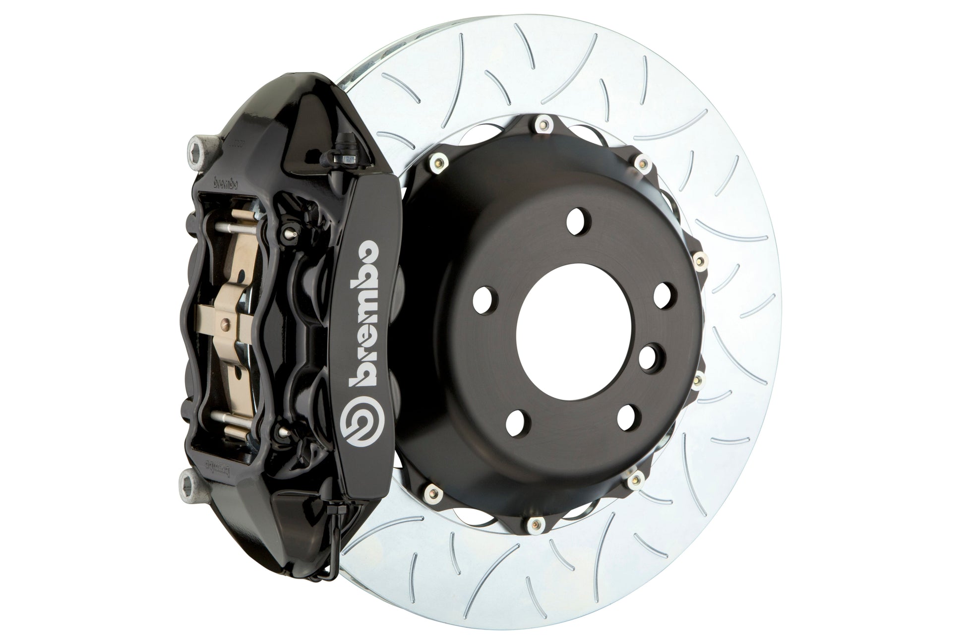 Brembo GT Systems 4 Piston Rear Big Brake Kit Black Slotted Rotors - 2015-2017 Subaru WRX/STI Models without Electronic Parking Brake / Scion FR-S 2013-2016 / Subaru BRZ