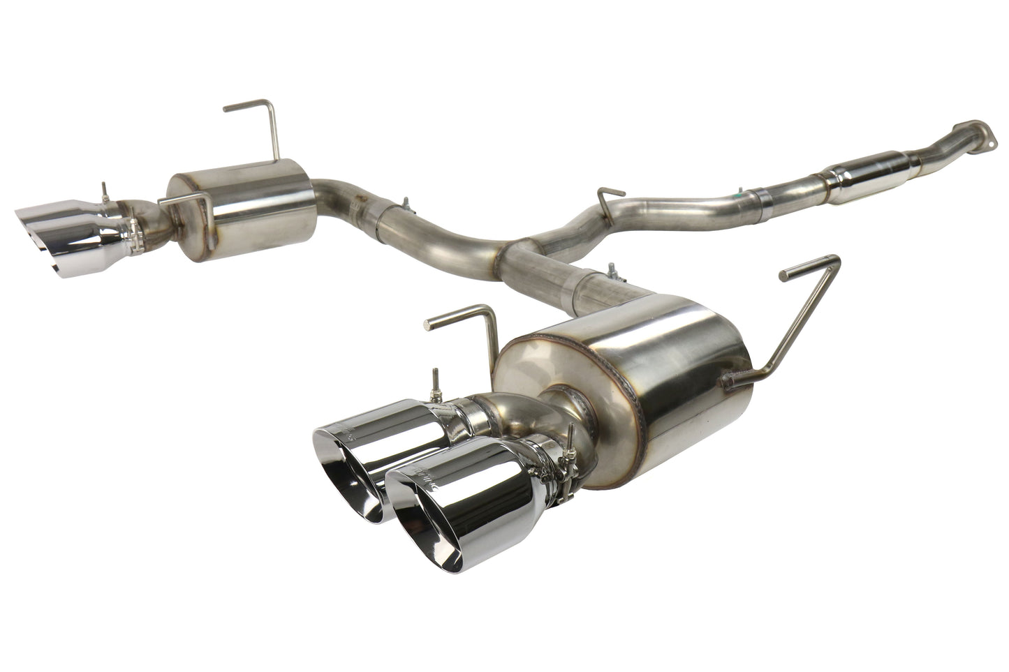AWE Touring Edition Cat-Back Exhaust (Chrome Silver Quad Tips) - 2015-2021 Subaru WRX / STI