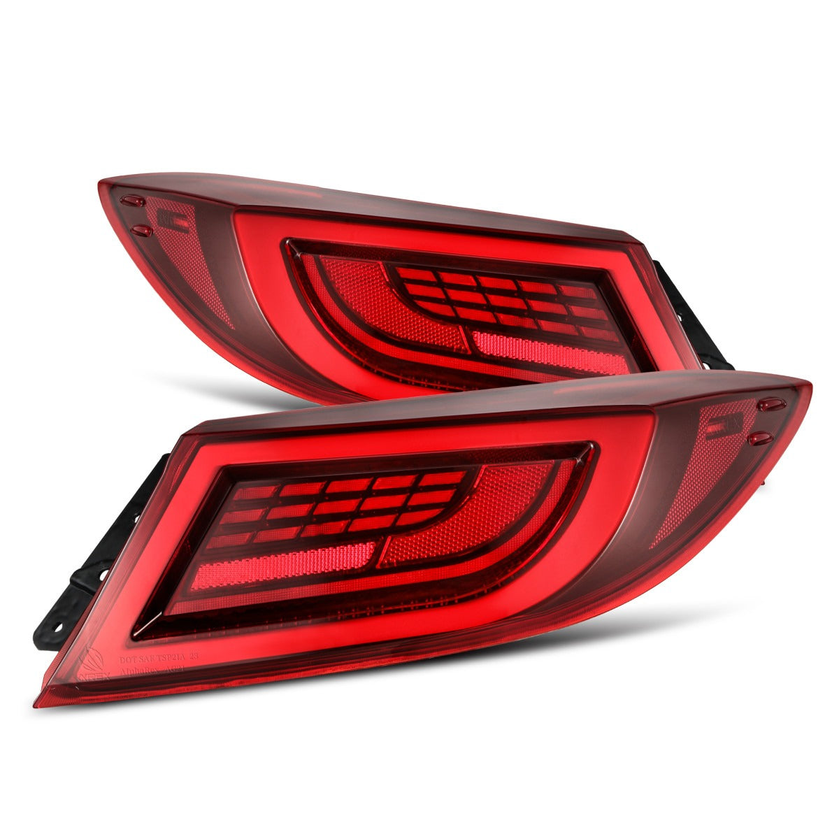 AlphaRex LUXX-Series LED Tail Lights - Vivid Red - 2022-2024 Toyota GR86 / Subaru BRZ