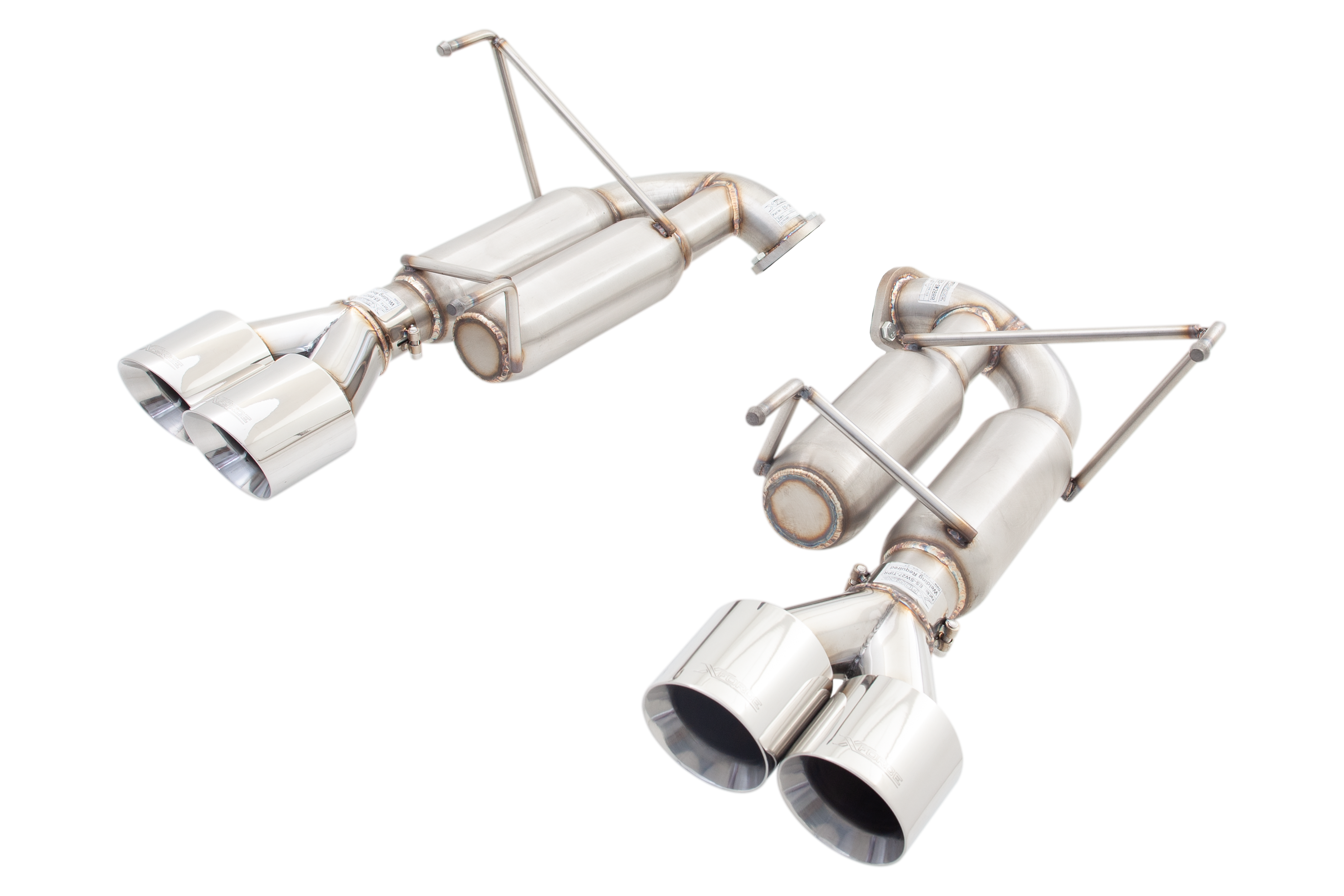 X Force Race Axle-Back System with Quad Tips - 2011-2021 Subaru WRX / STI Sedan (Will only fit X-Force SW27 or SW29 front section)