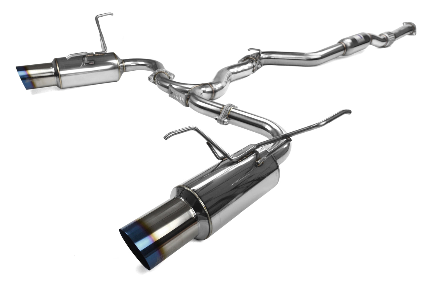 Invidia N1 Dual Exit Cat Back Exhaust - Titanium Tips - 2015-2021 Subaru WRX / STI