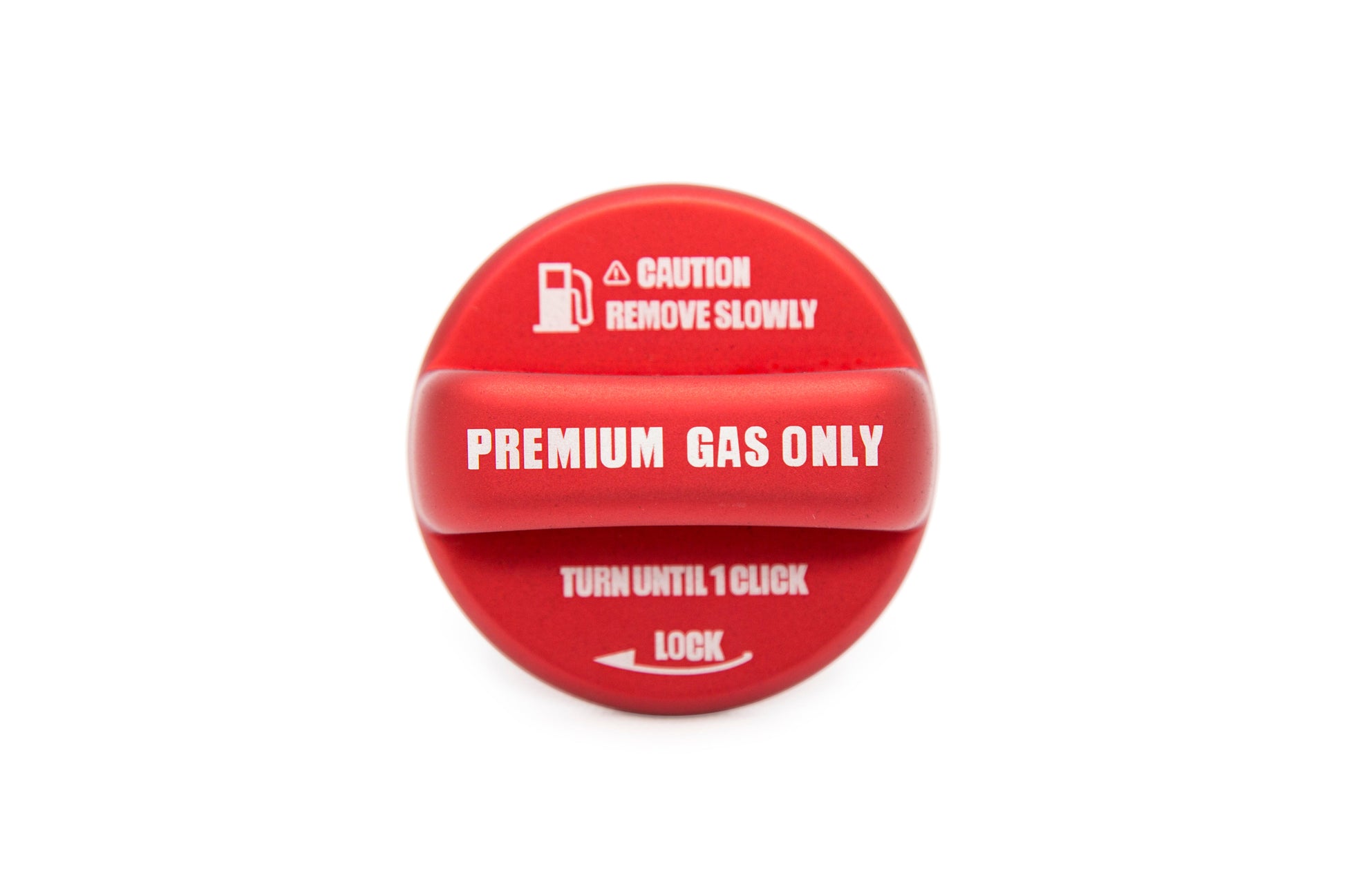 OLM Fuel Cap Cover - Anodized Red - Subaru Models (Inc. 2015-2021 WRX / STI)