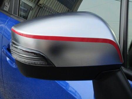 StickerFab Rear View Mirror Pinstripes (Purple) - 2015-2021 Subaru WRX/STI