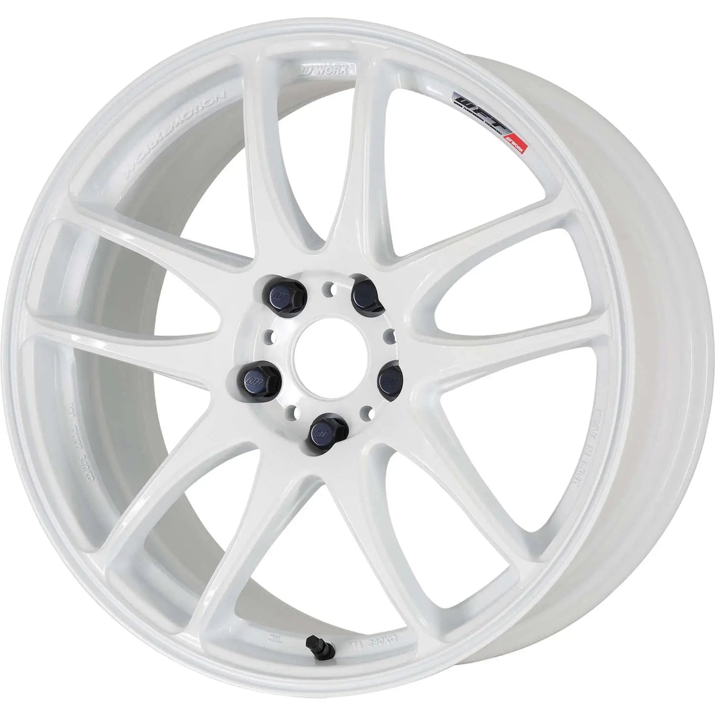 Work Wheels Emotion CR Kiwami Deep Concave White 18x9.5 +38 5x100 (Sold As Pair) - 2013-2024 Subaru BRZ / Scion FR-S / Toyota GR86 / 2014-2018 Subaru Forester