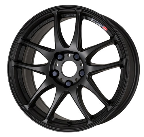 Work Emotion CR Kiwami Matte Black 18x9.5 +38 5x100 (Sold As Pair) - 2013-2024 Subaru BRZ / Scion FR-S / Toyota GR86 / 2014-2018 Subaru Forester