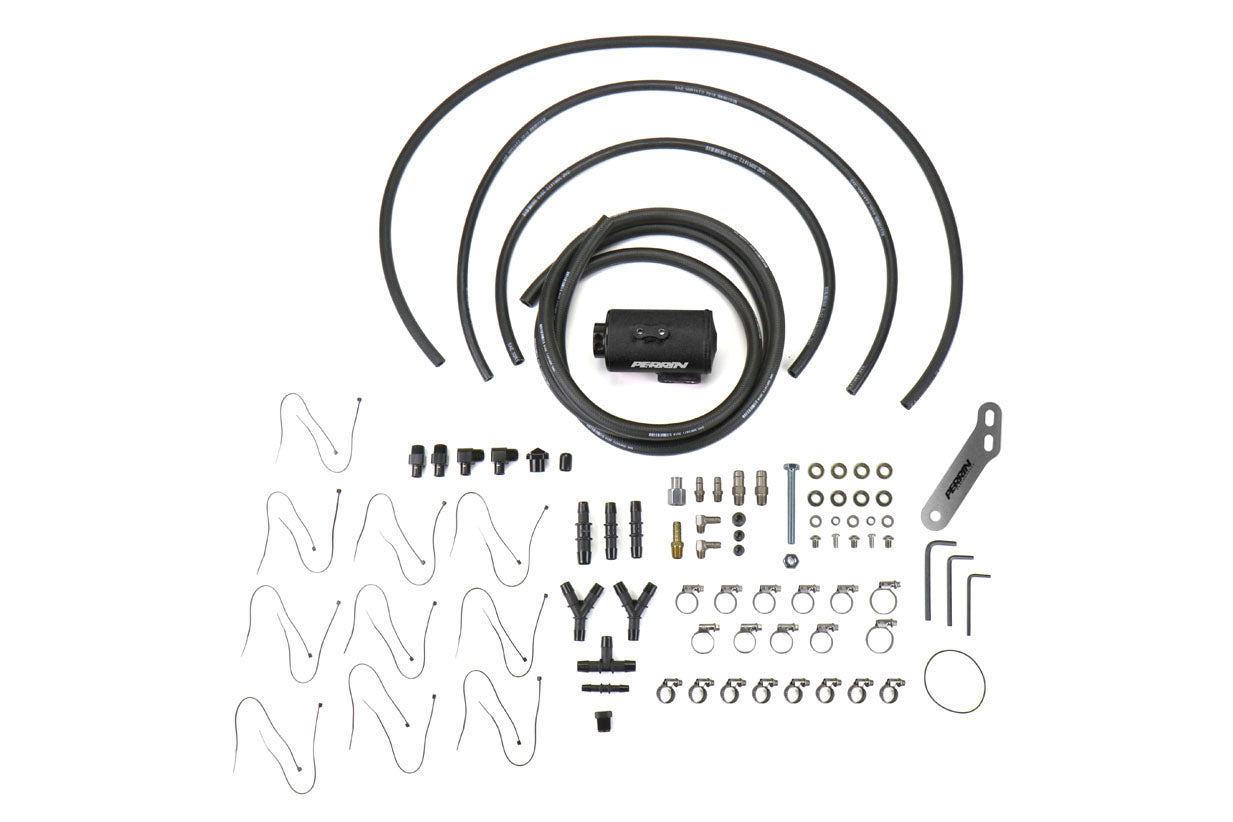 PERRIN Air Oil Separator Black Aftermarket FMIC - Subaru Models (inc. 2002-2014 WRX / 2008-2021 STI)