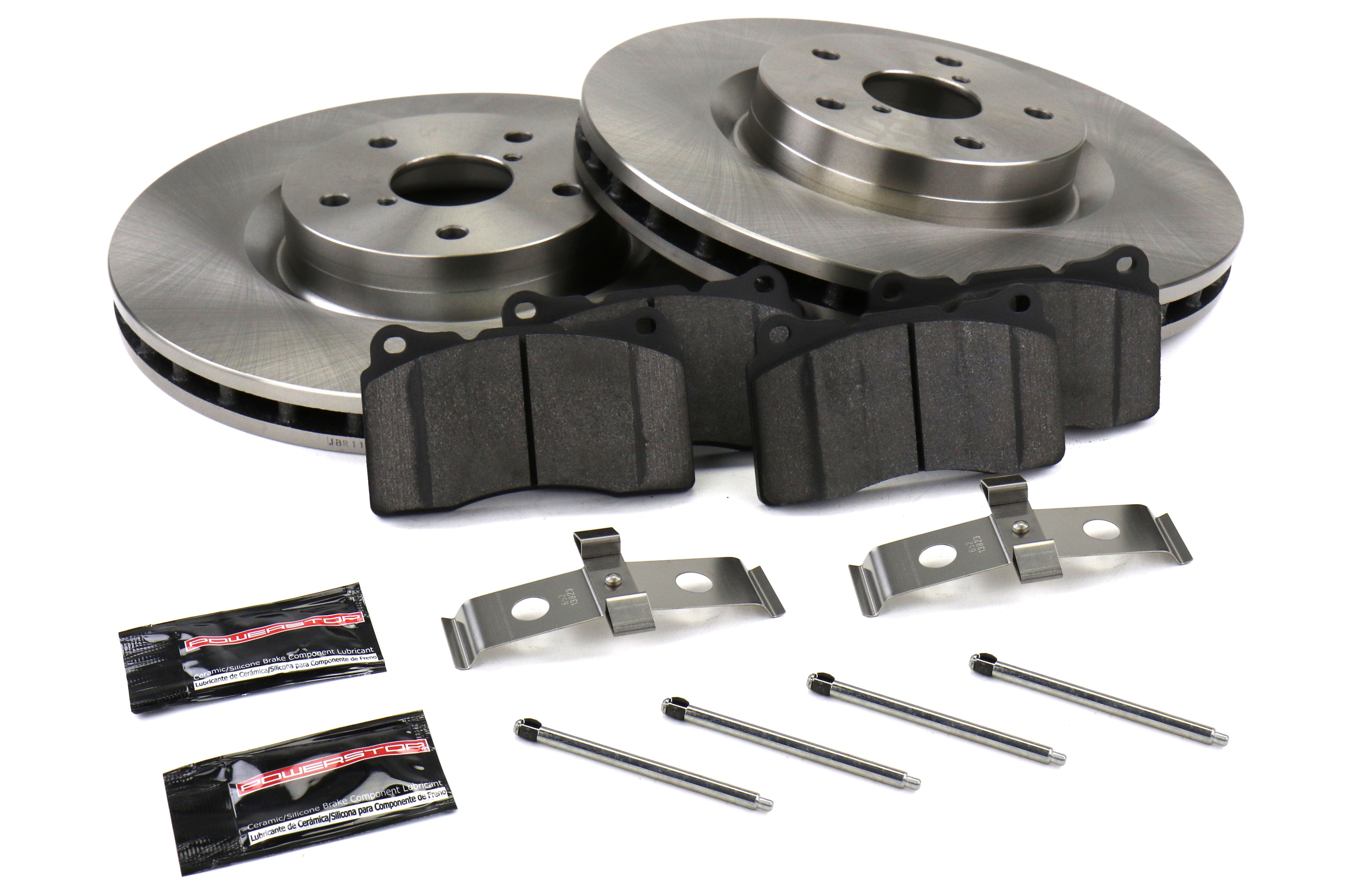 Power Stop Track Day Brake Kit (Front) - 2015-2017 Subaru STI / 2005-2014 Impreza