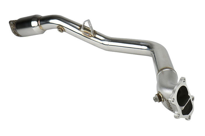 Invidia Downpipe Lower Catted Divorced Wastegate w/ 2 Bungs - Subaru Models (Inc. 2008-2014 WRX / 2008-2021 STI)