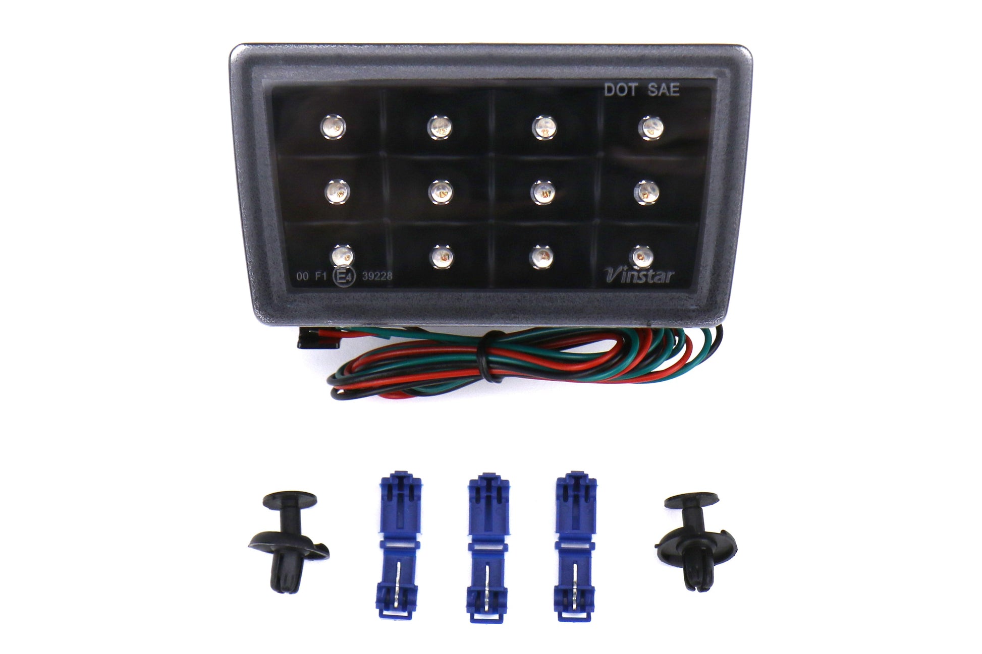 GCS CS Style Rear F1 Fog Brake Light Matte Black - Subaru Models (Inc. WRX / STI 2015+ / Crosstrek 2013 - 2017)