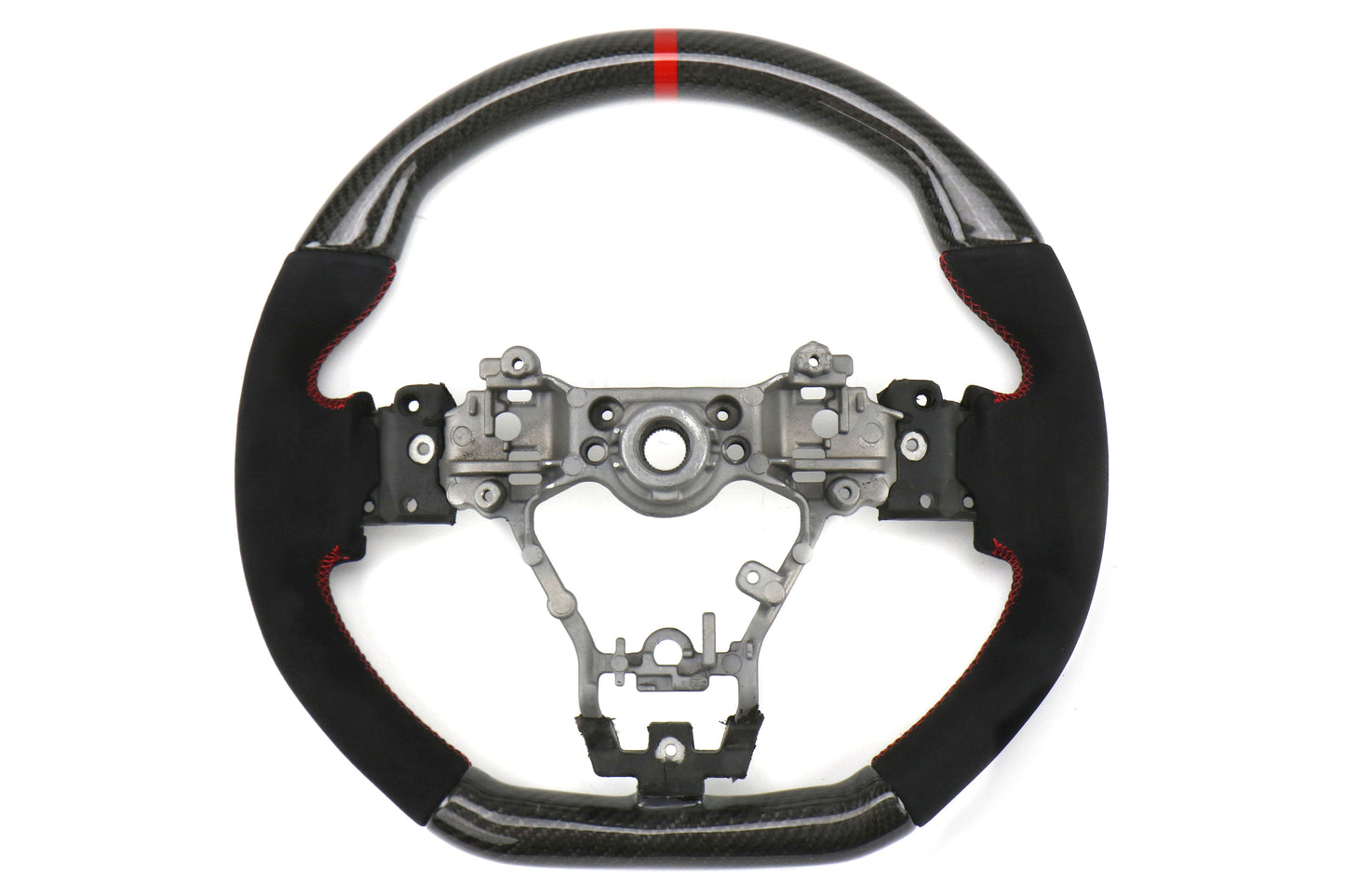FactionFab Steering Wheel Carbon and Suede - 2015-2021 Subaru WRX / STI