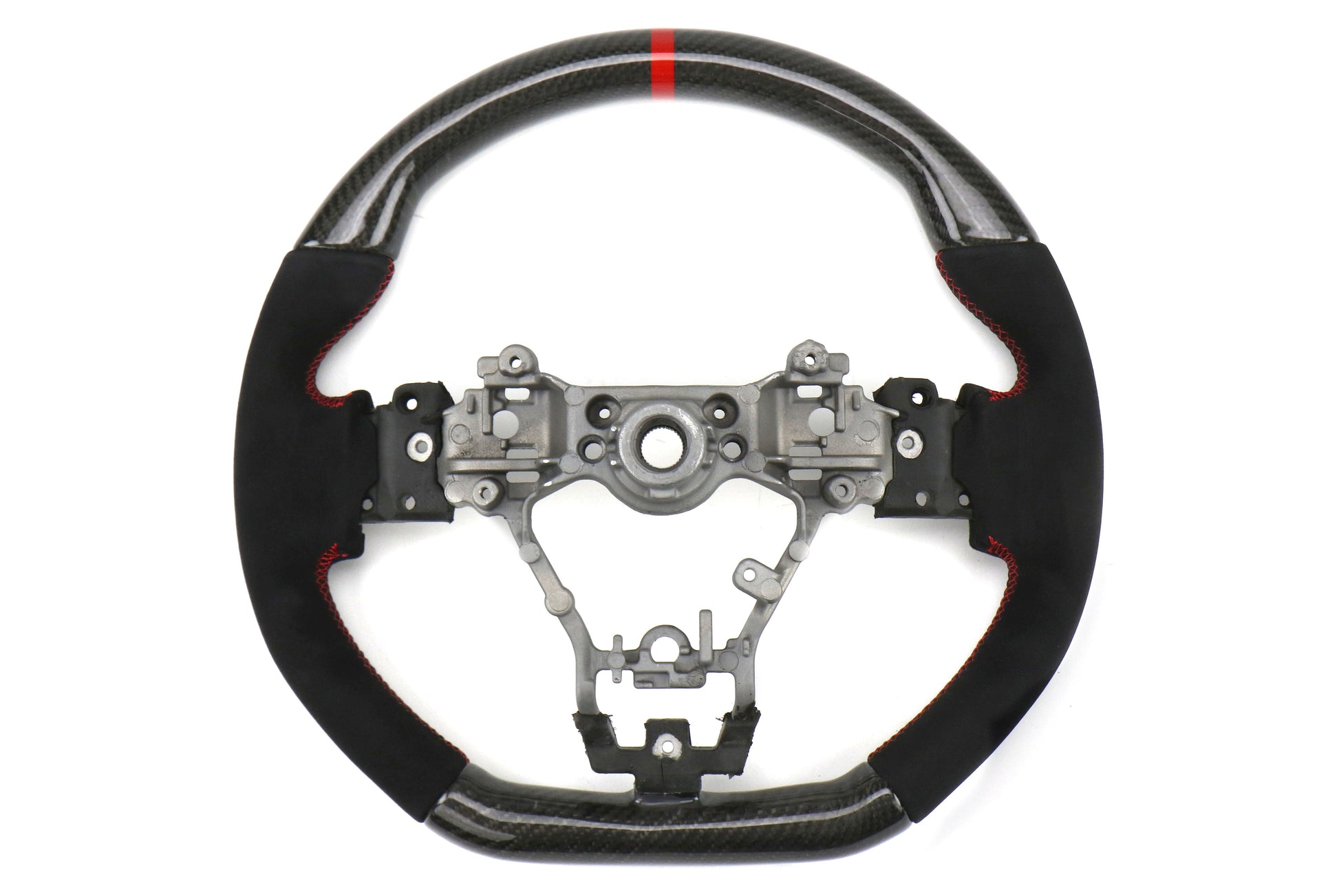 FactionFab Steering Wheel Carbon and Suede - 2015-2021 Subaru WRX / STI