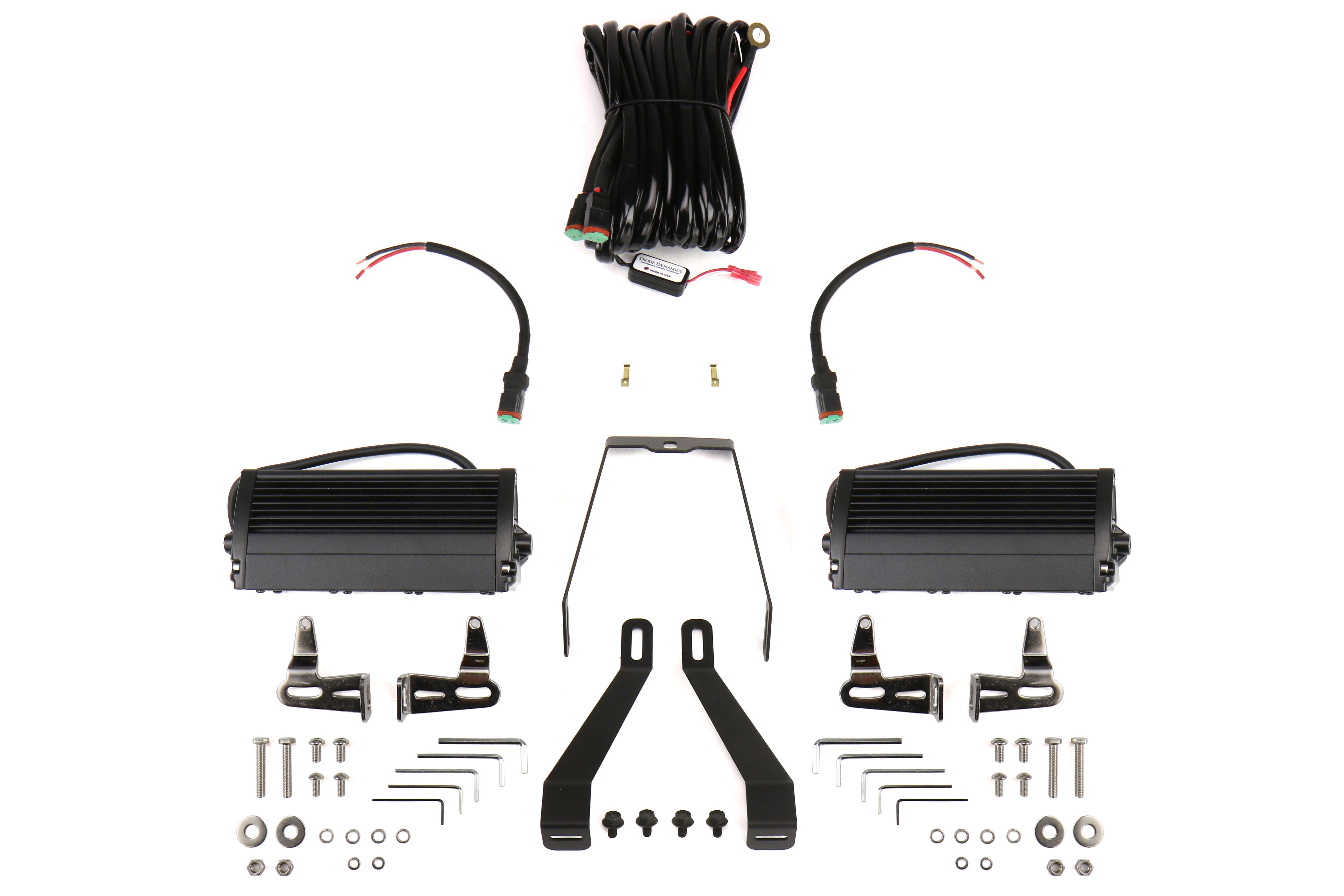 Diode Dynamics SS Amber Wide Optic Stage Series Light Bar Kit - 2015-2017 Subaru WRX / STI | DD6011