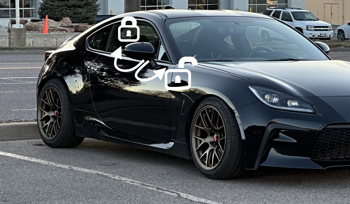 2022+ GR86/BRZ PnP Auto-Folding Side Mirrors