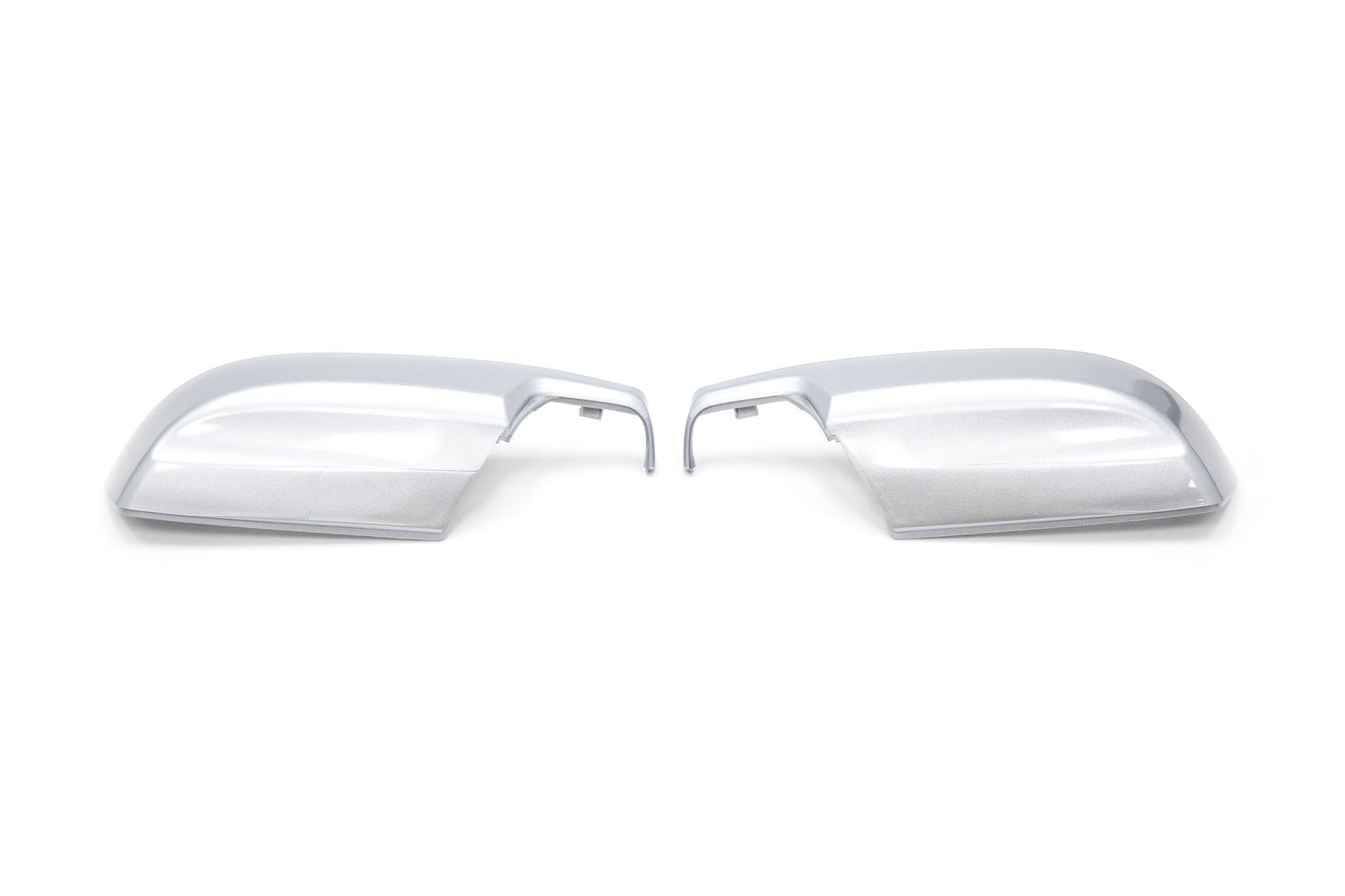 OLM Paint Matched Lower Mirror Covers - Ice Silver Metallic / Steel (G1U) - 2015-2021 Subaru WRX / STI / 2015-2017 Crosstrek / 2015-2016 Impreza