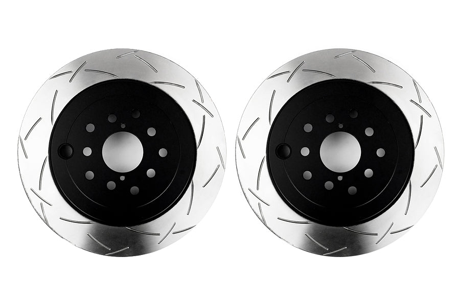 DBA 4000 Series T-Slot Slotted Rotor Pair Rear - 2008-2017 Subaru STI