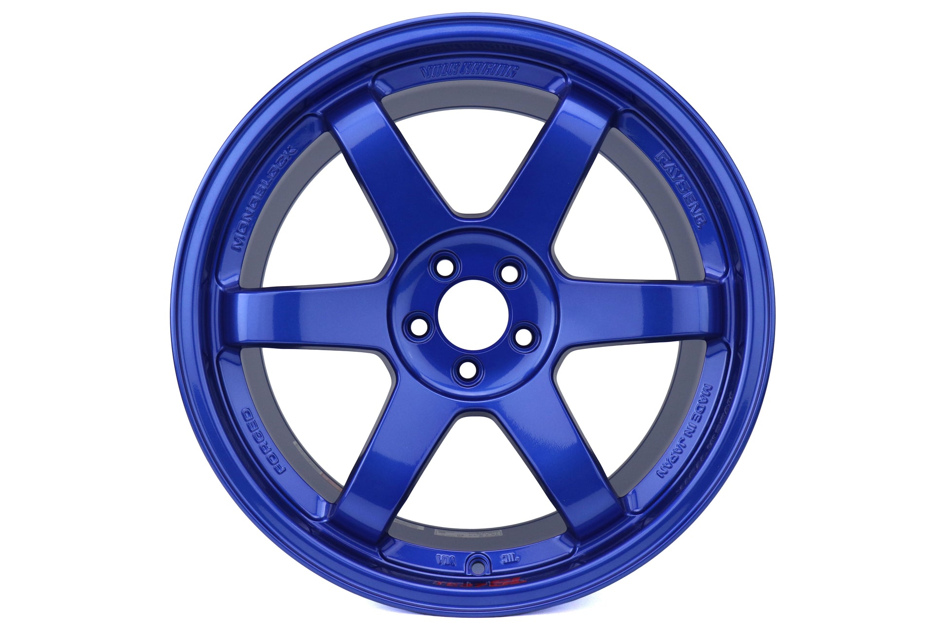 Volk Racing TE37 SL Hyper Blue 18x9.5 +40 5x100 (Single Wheel) - 2013-2023 Subaru BRZ / Scion FR-S / Toyota GR86 / 2014-2018 Subaru Forester