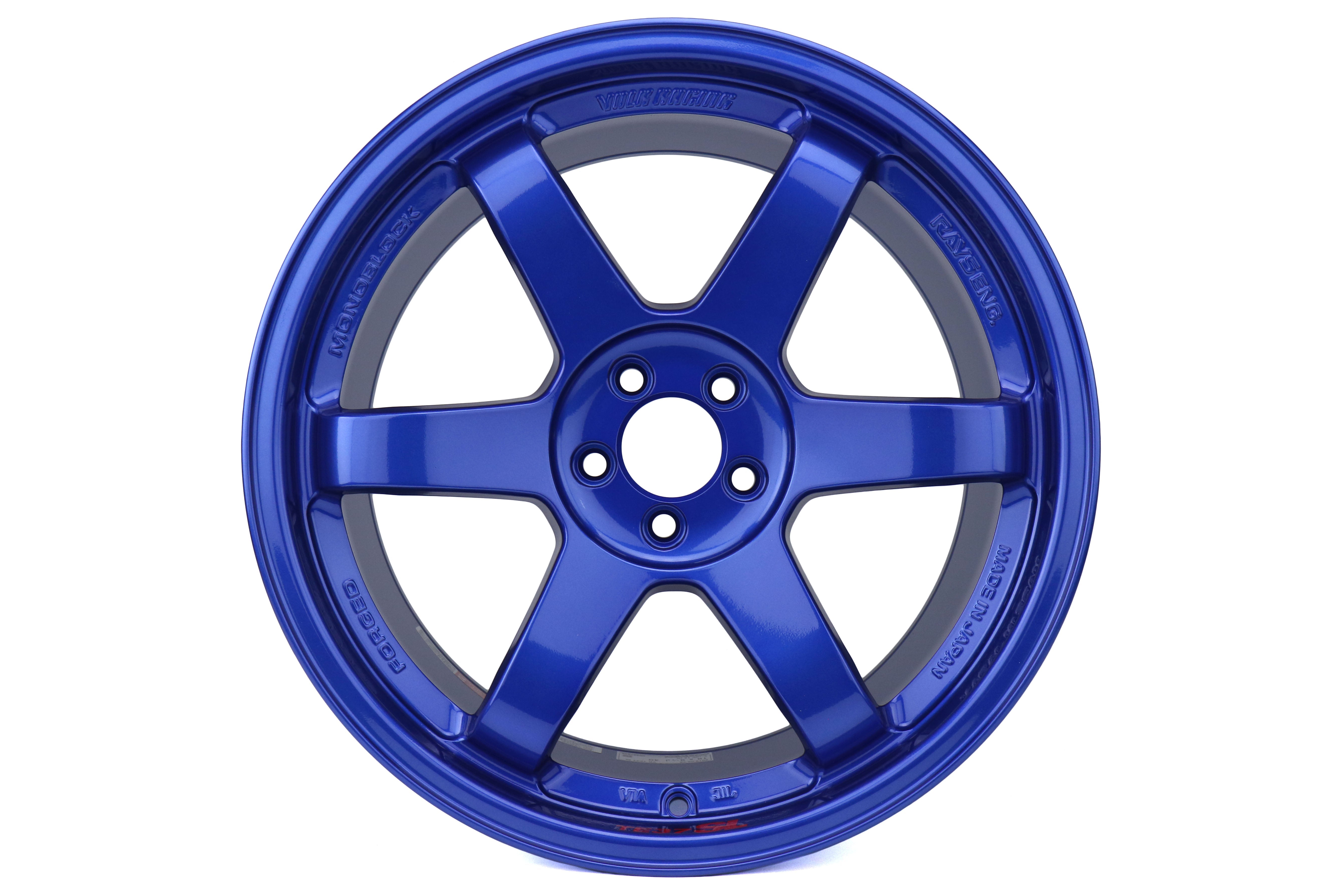 Volk Racing TE37 SL Hyper Blue 18x9.5 +40 5x100 (Single Wheel) - 2013-2023 Subaru BRZ / Scion FR-S / Toyota GR86 / 2014-2018 Subaru Forester