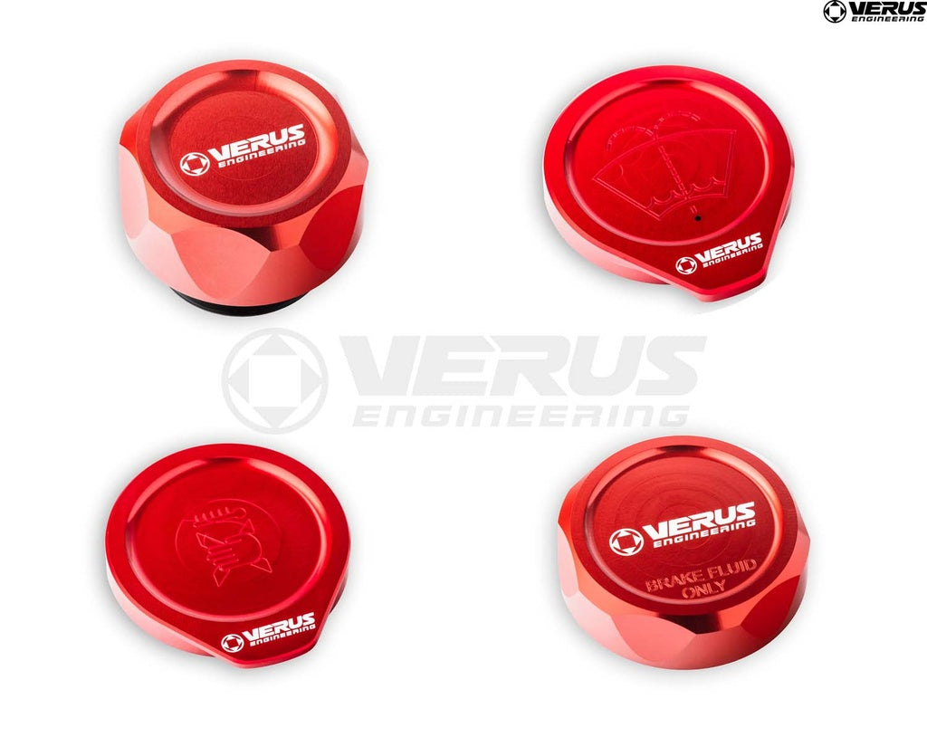 Verus Engineering EngineBayCapKit Red - 2022-2024 Toyota GR86 / Subaru BRZ