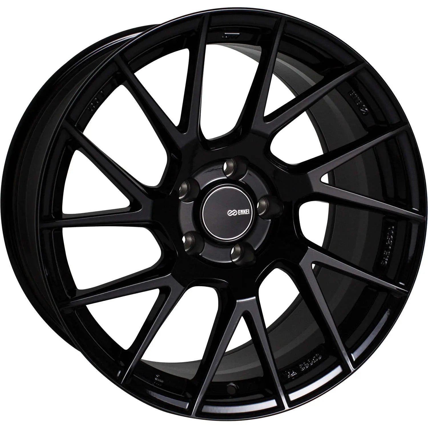 Enkei TM7 Gloss Black 18x9.5 +38 5x114.3 (Single Wheel) - 2015-2023 Subaru WRX / 2015-2021 STI / 2019-2023 Forester