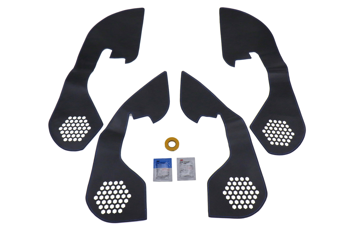 Revel GT Design Kick Panel Cover w/ Blue Stitch - 2016-2019 Subaru WRX / STI