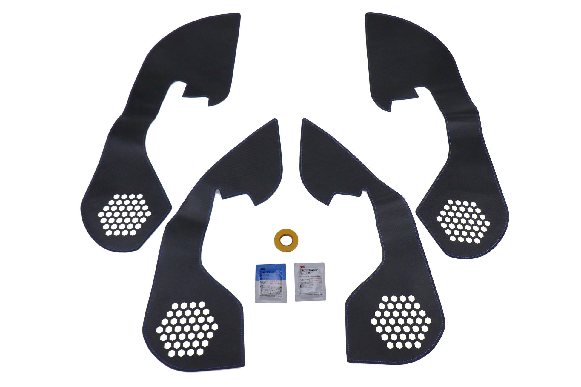 Revel GT Design Kick Panel Cover w/ Blue Stitch - 2016-2019 Subaru WRX / STI