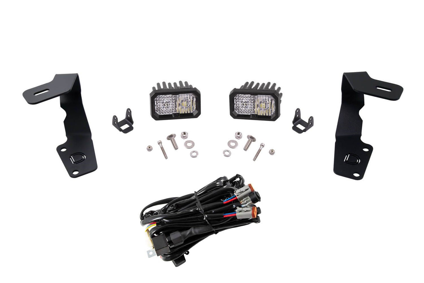 Diode Dynamics Stage Series 2 Inch Ditch Light Kit Sport White Combo - 2015-2021 Subaru WRX / STI | DD6616