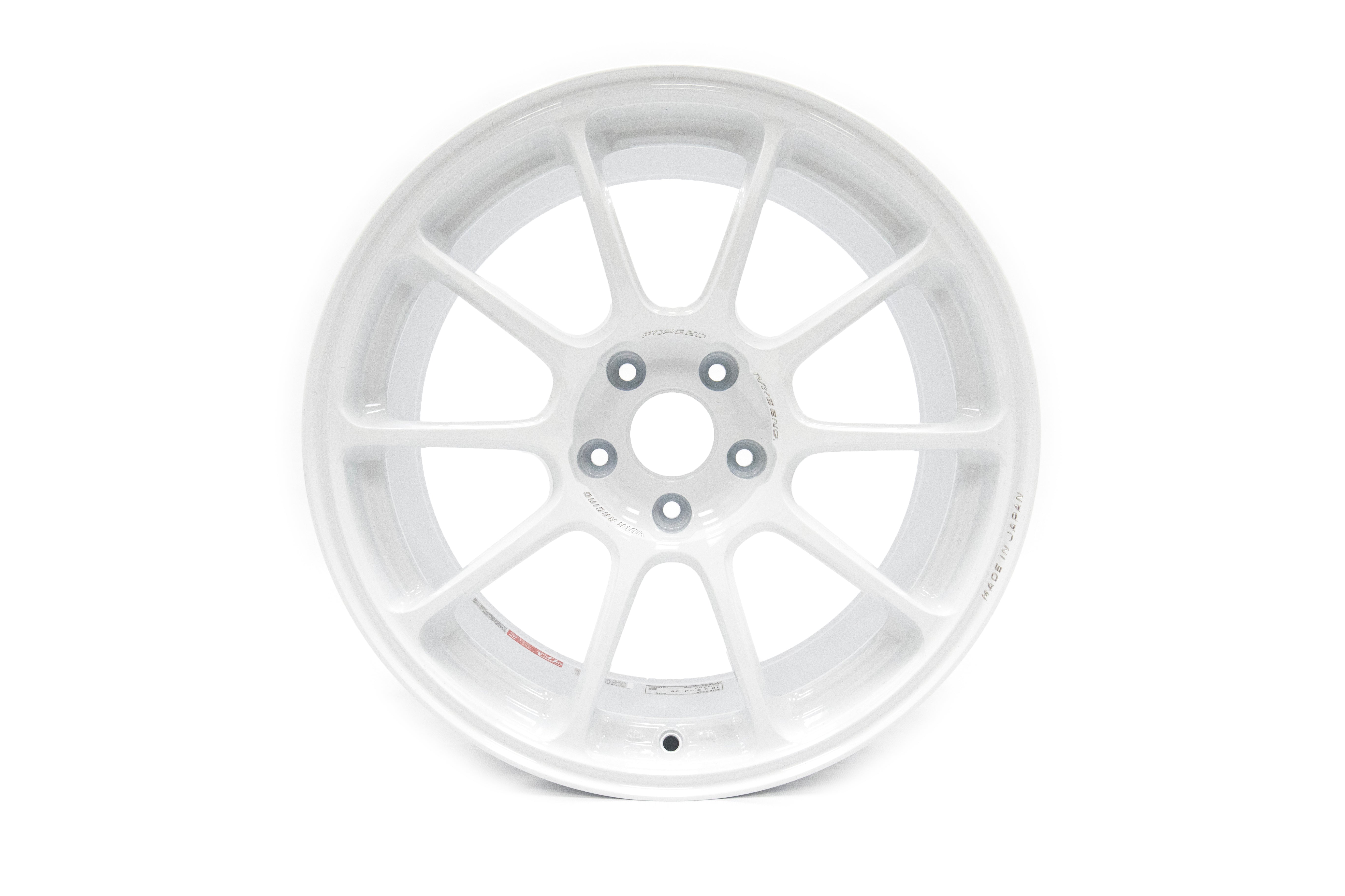 Volk ZE40 Dash White 18x9.5 +43 5x100 (Single Wheel) - 2013-2023 Subaru BRZ / Scion FR-S / Toyota GR86 / 2014-2018 Subaru Forester