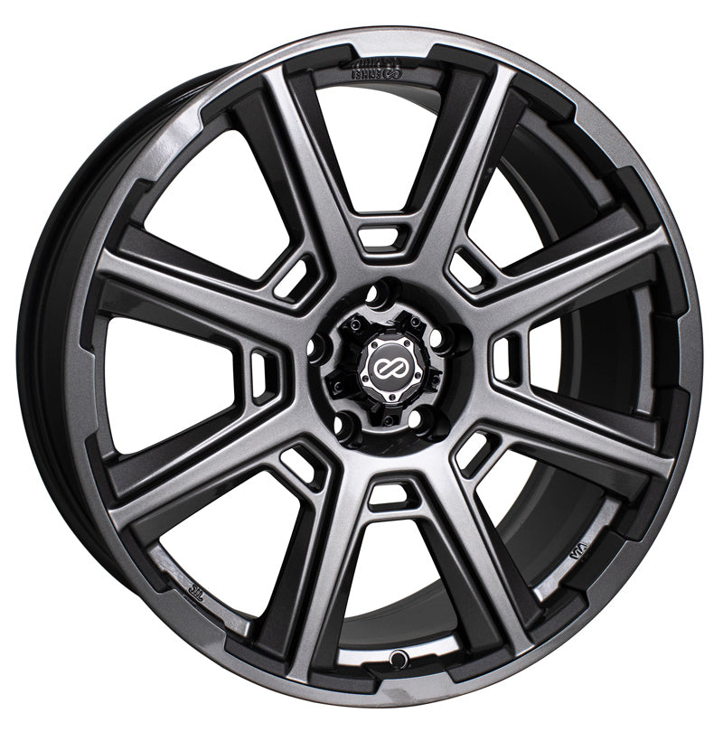 Enkei Storm Anthracite 17x7.5 +45 5x100 (Single Wheel) - 2013-2023 Subaru BRZ / Scion FR-S / Toyota GR86 / 2014-2018 Subaru Forester