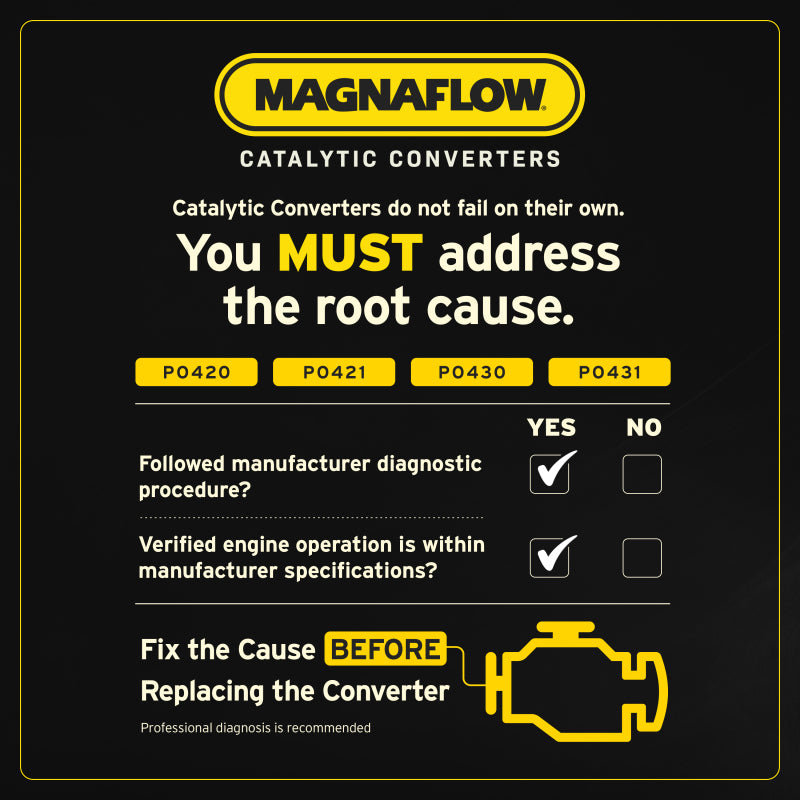 MagnaFlow 13-16 Subaru BRZ 2.0L California Grade CARB Compliant Direct-Fit Catalytic Converter