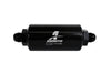 Aeromotive In-Line Filter - AN-08 size Male - 10 Micron Microglass Element - Bright-Dip Black