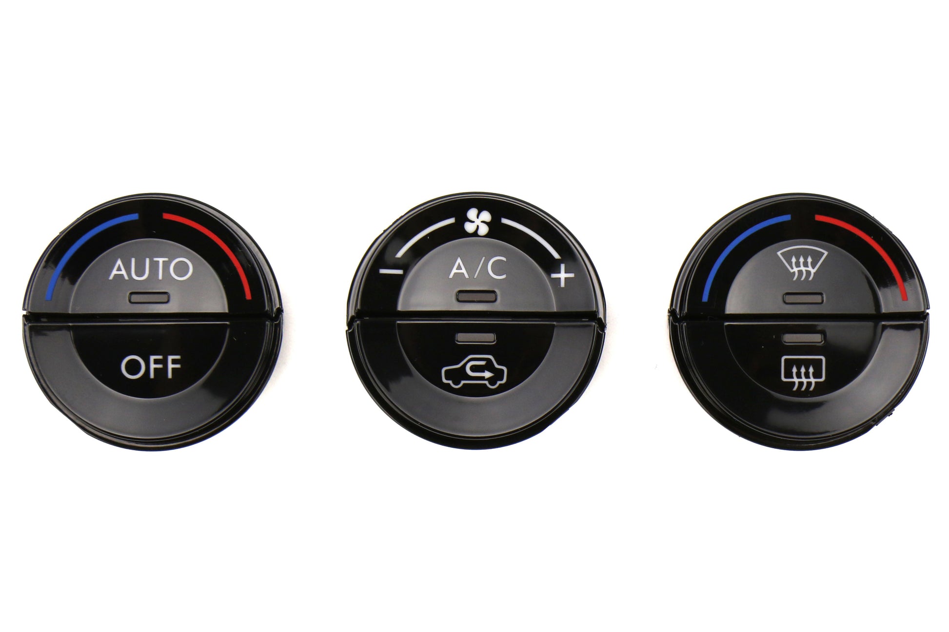 Subaru JDM Dual Climate Piano Black Knob Filler Panel Kit - Subaru Models (inc. 2015-2021 WRX / STI / 2014-2018 Forester)