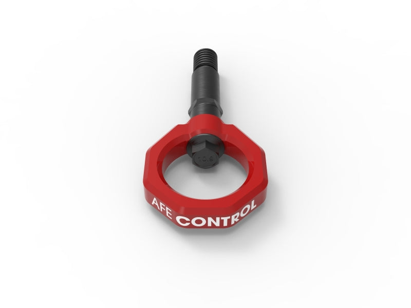 aFe Control Rear Tow Hook Red 20-21 Toyota GR Supra (A90)