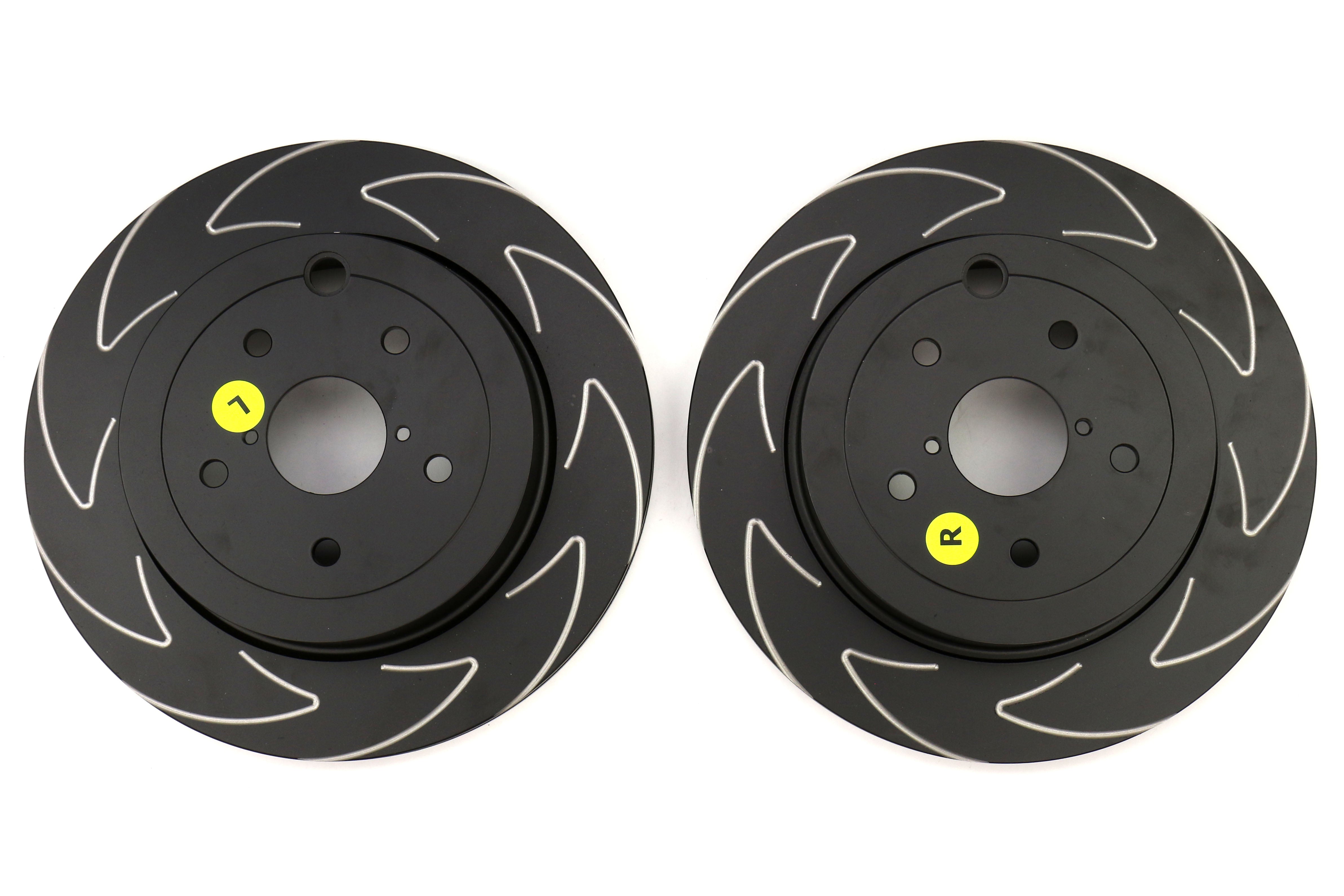 EBC Brakes BSD Series Sport V-Slotted Rear Brake Rotors - 2008-2017 Subaru STI