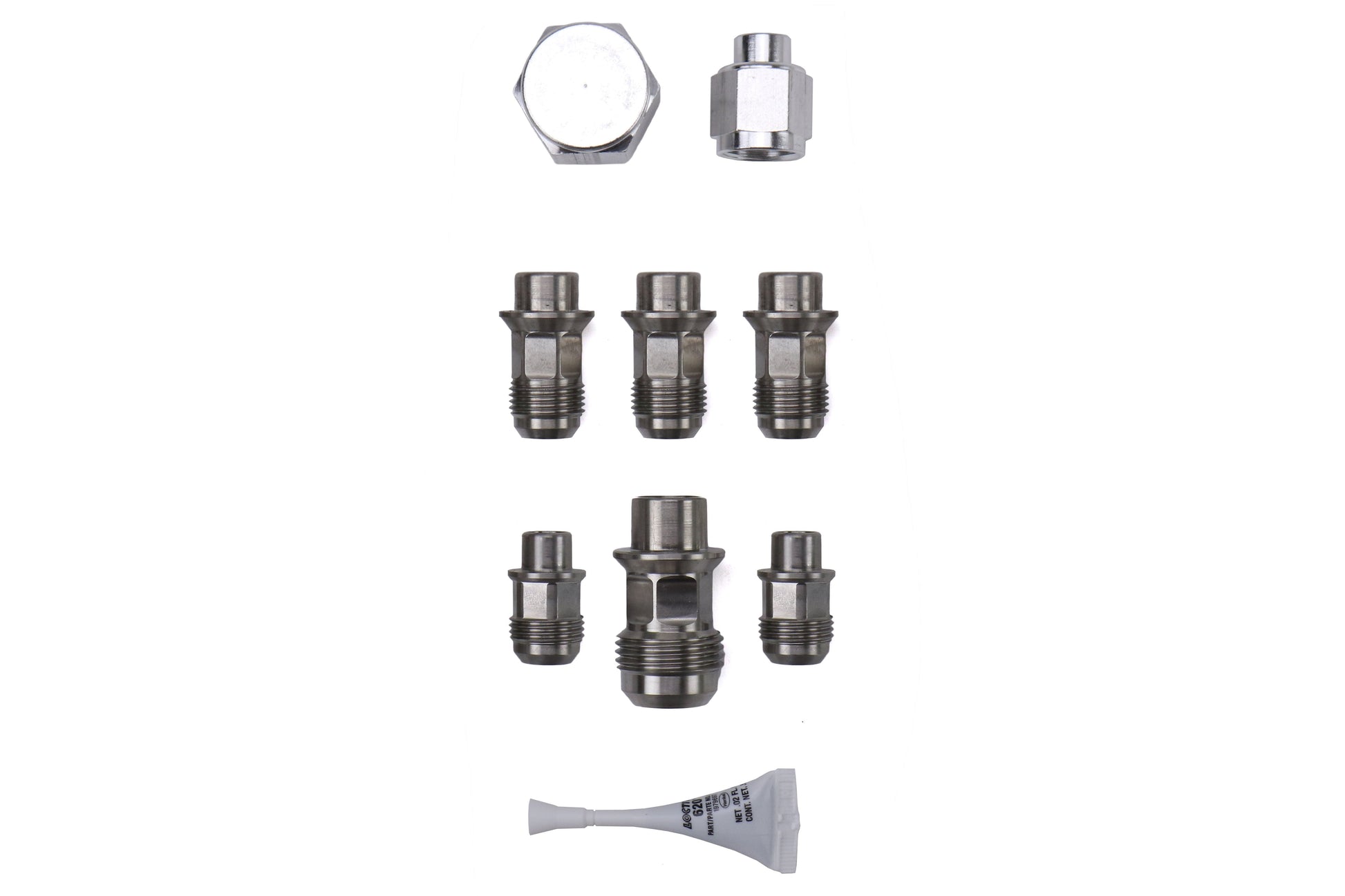 IAG Stainless Steel AN Breather Fitting Set - Subaru Models (inc. 2002-2014 WRX / 2004+ STI)