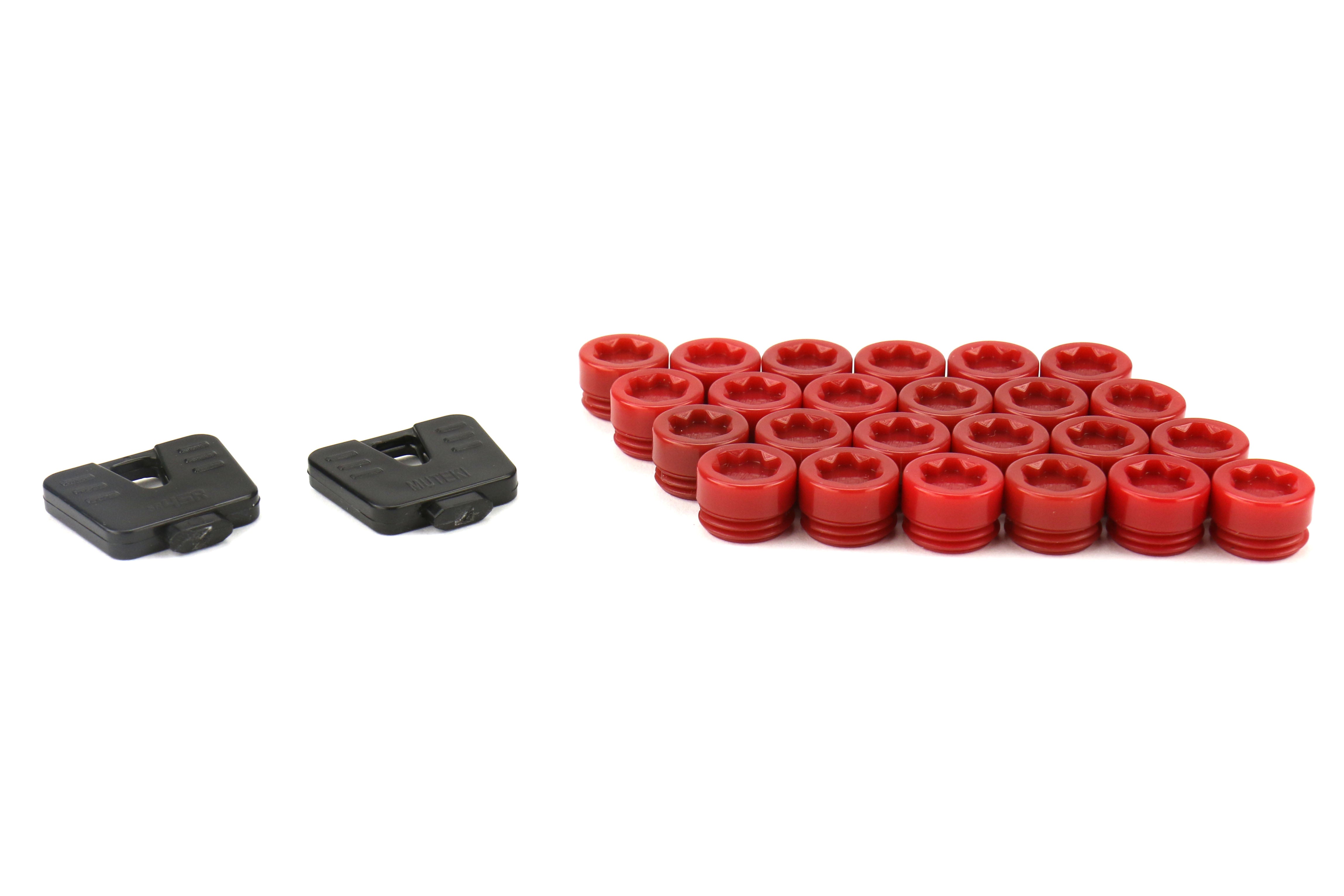 Muteki SR45R Plastic Caps Red - Universal