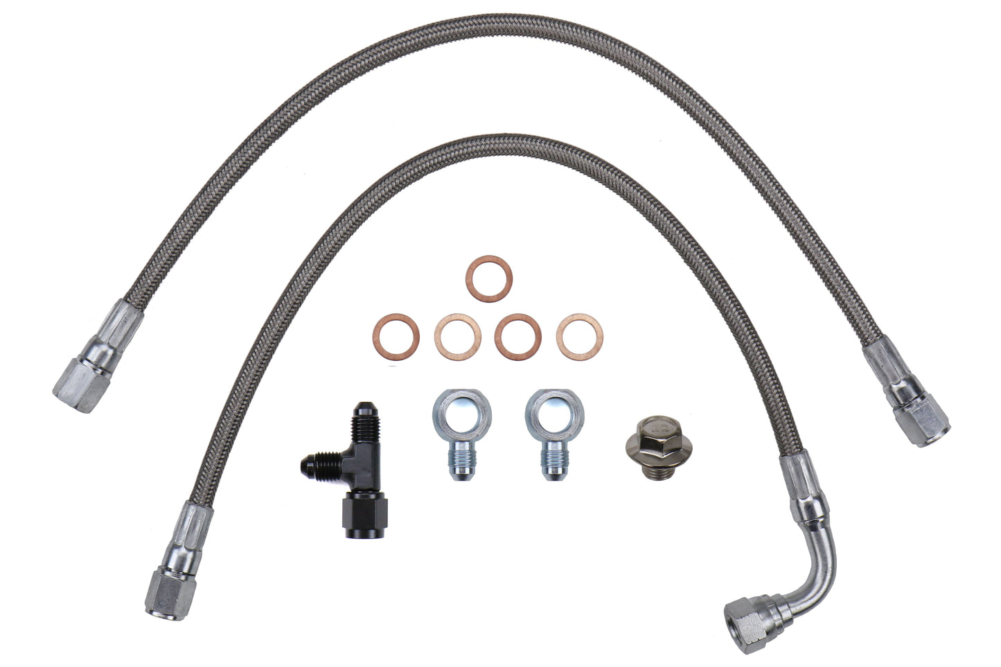 Torque Solution Garrett GT Turbo Oil Feed Line Kit - 2006-2014 Subaru WRX / 2004-2021 STI / 2004-2013 Forester / 2005-2009 Legacy / Outback / 2006 Saab 9-2X