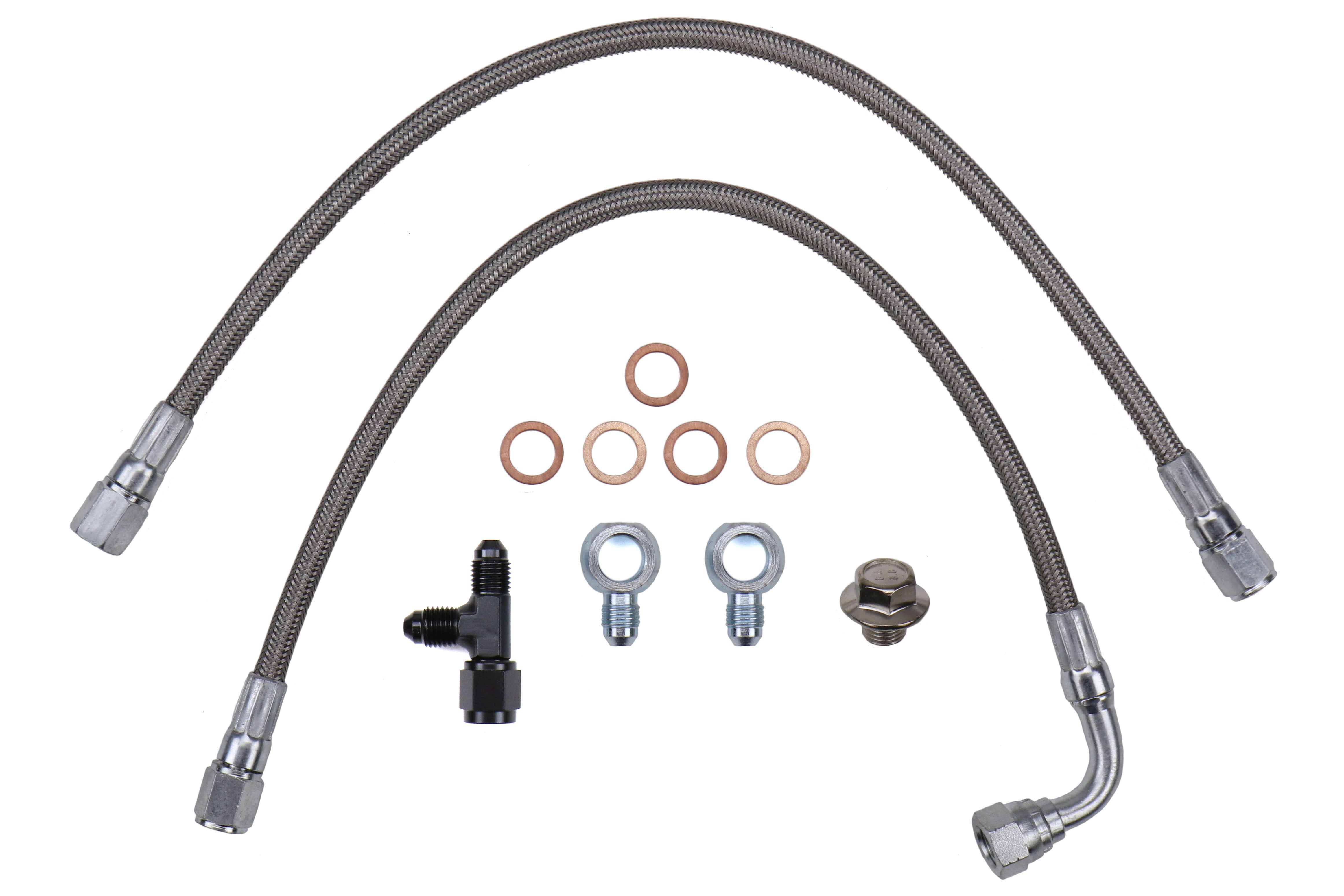 Torque Solution Garrett GT Turbo Oil Feed Line Kit - 2006-2014 Subaru WRX / 2004-2021 STI / 2004-2013 Forester / 2005-2009 Legacy / Outback / 2006 Saab 9-2X