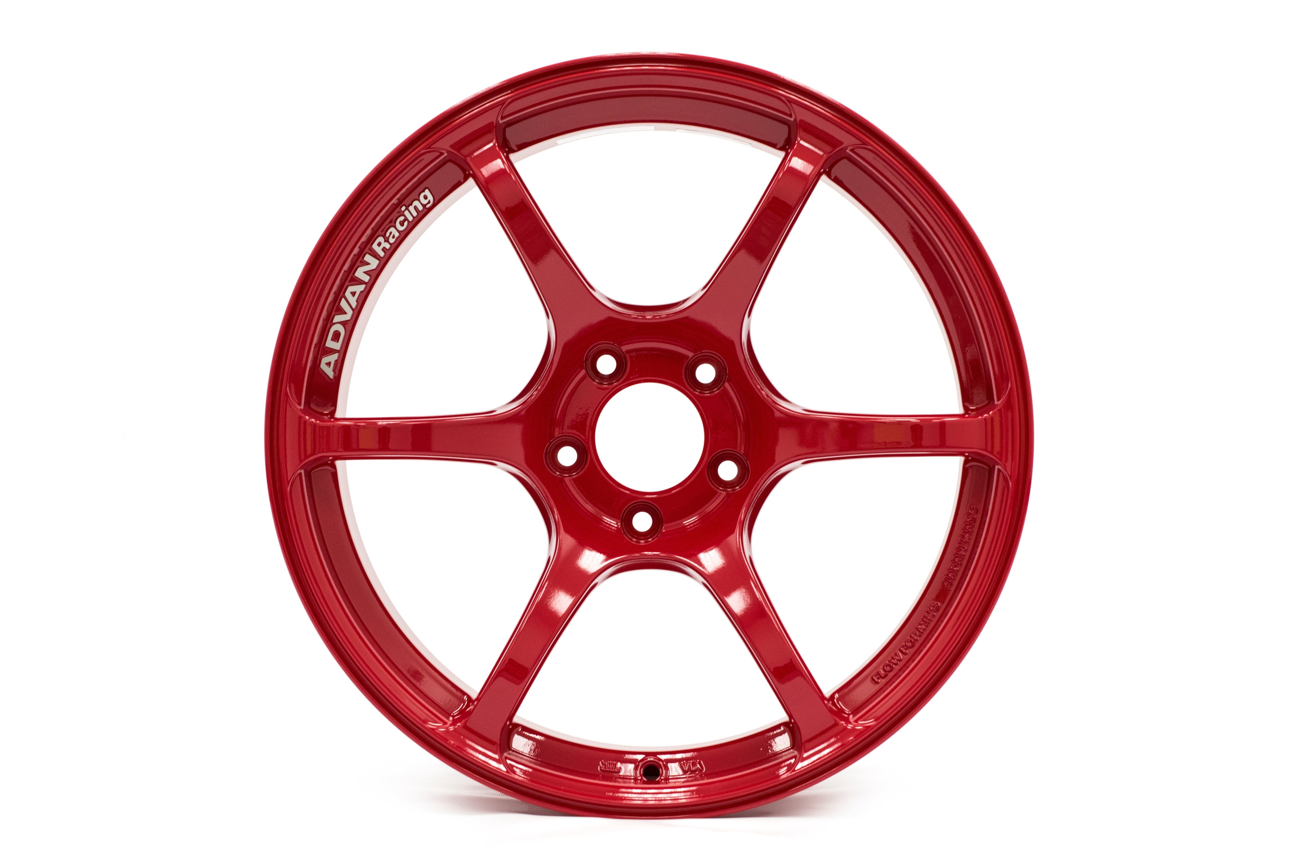 Advan RGIII Racing Hyper Red 18X9.5 +45mm 5x114.3 (Single Wheel) - 2015-2023 Subaru WRX / 2015-2021 STI