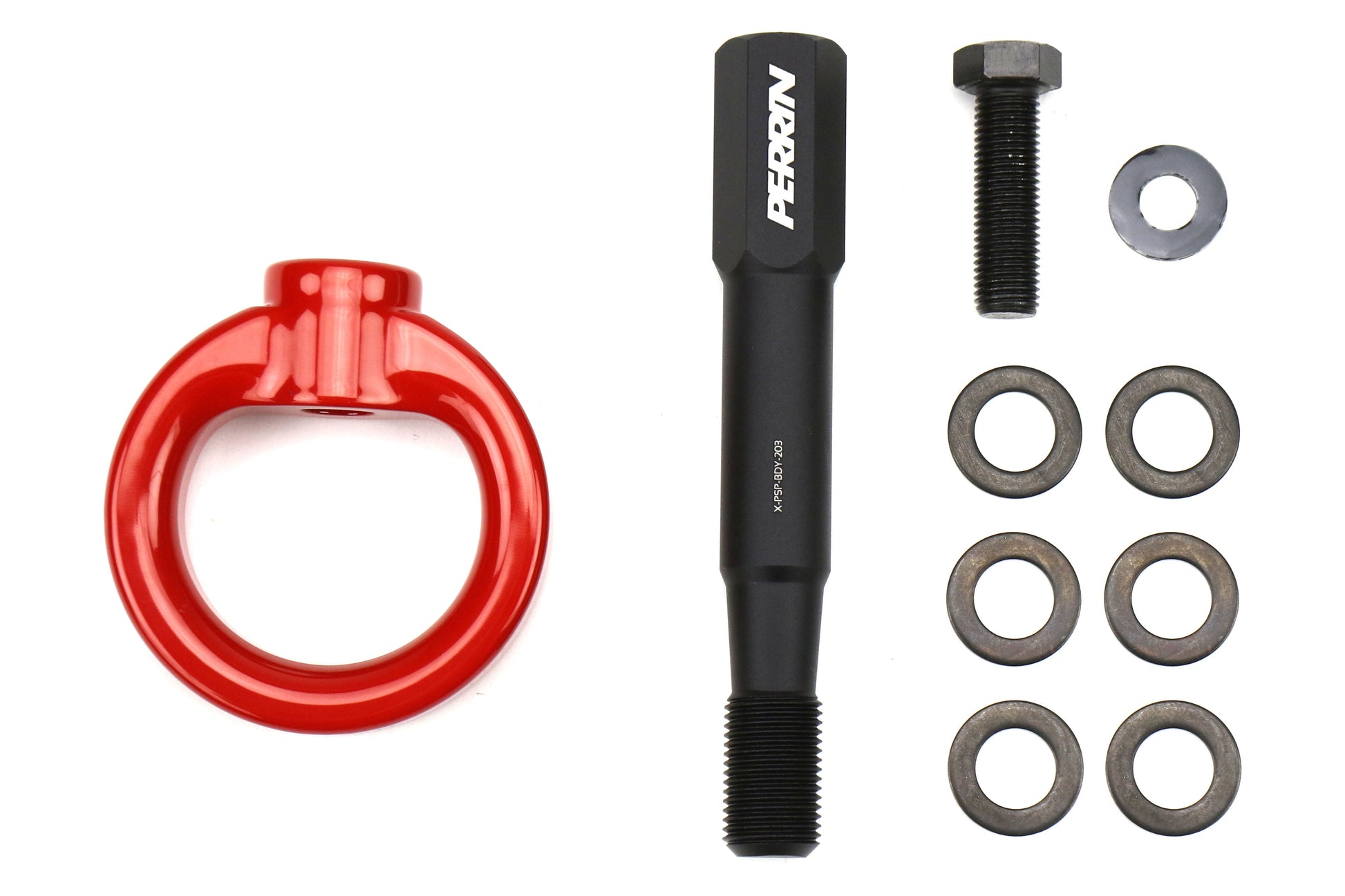 PERRIN Front Tow Hook (Red) - 2015-2017 Subaru WRX / STI