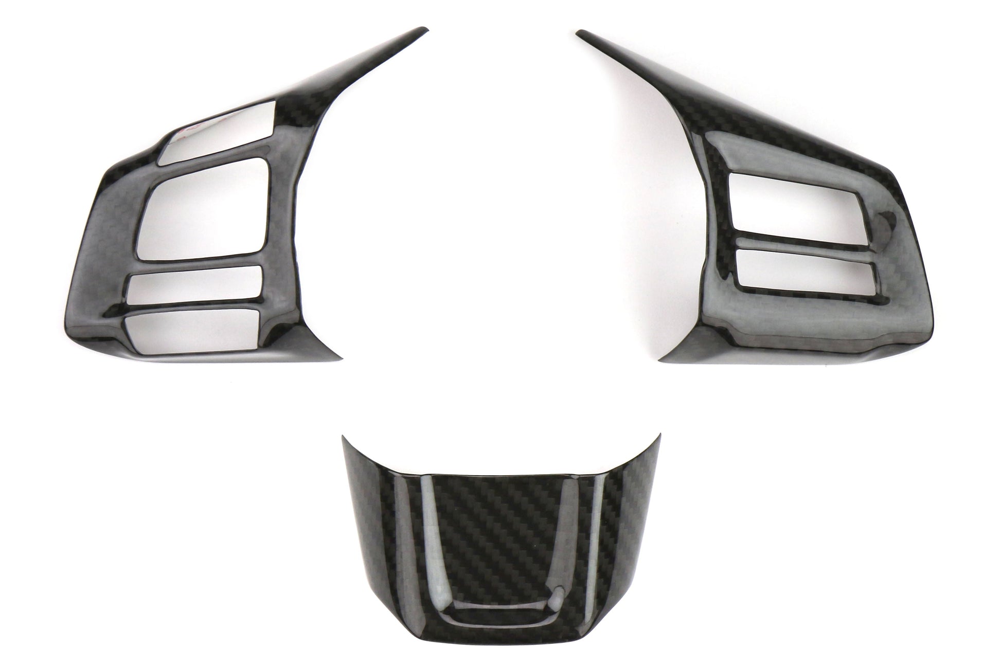 OLM S-line Dry Carbon Fiber Steering Wheel Covers - 2016-2021 Subaru WRX / STI