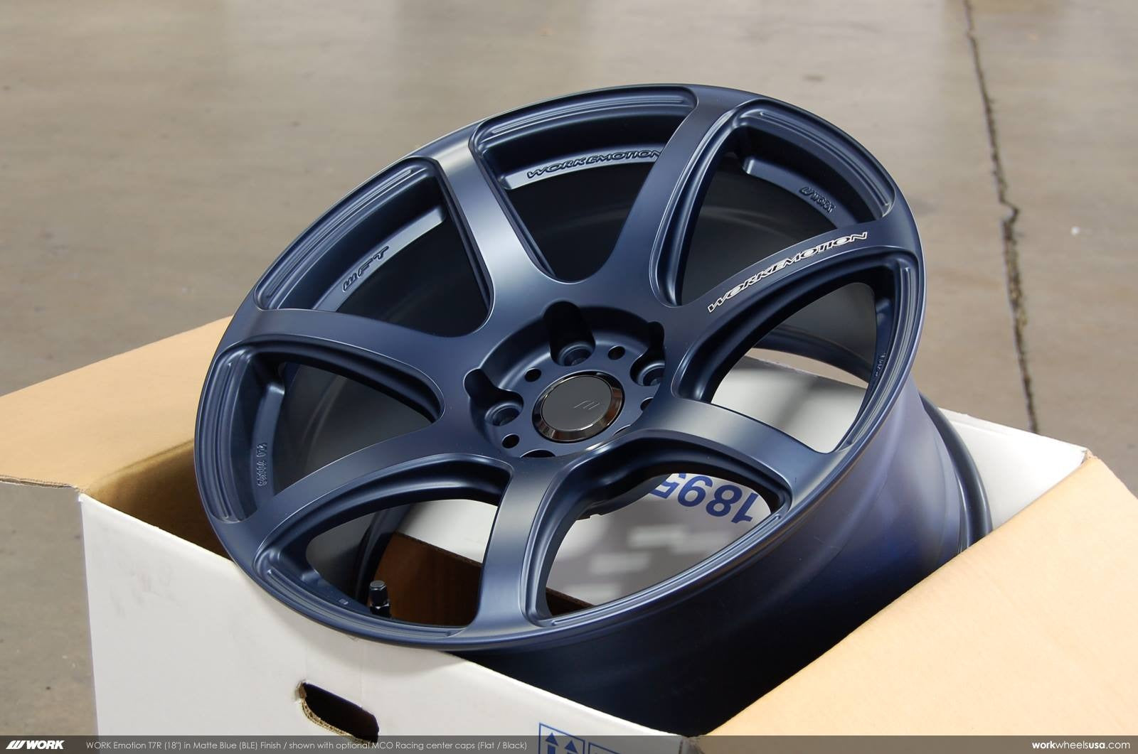 Work Emotion T7R Matte Blue 18x9.5 +38 5x114.3 (Sold As Pair) - 2015-2024 Subaru WRX / 2015-2021 STI / 2019-2024 Forester