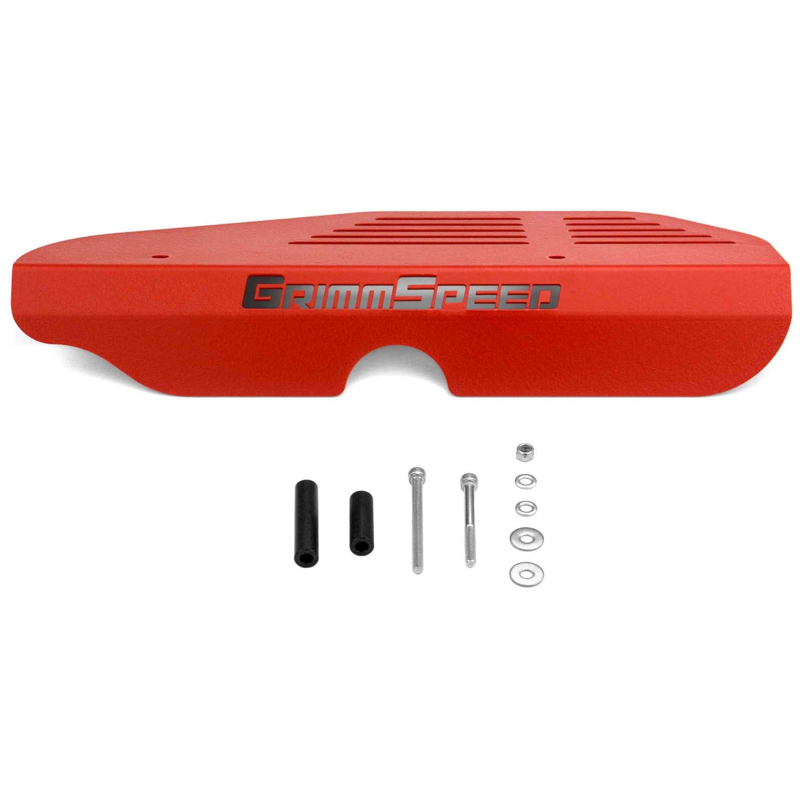 GrimmSpeed Alternator Cover (Red) - 2002-2014 Subaru WRX / 2004-2021 STI / 2004-2013 Forester XT / 2005-2009 Legacy GT / Outback XT
