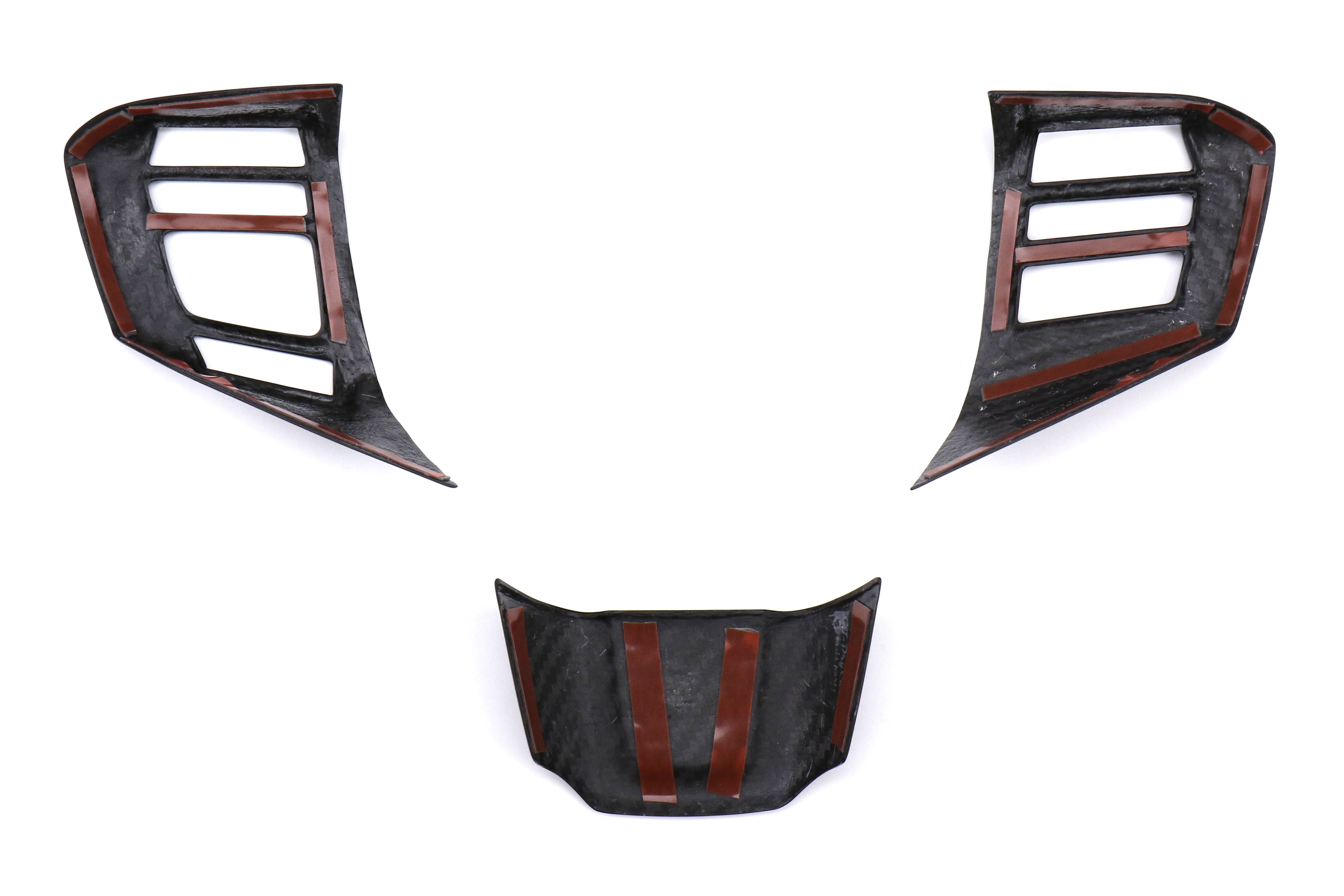 OLM LE Dry Carbon Fiber Steering Wheel Covers (Type 2) - 2016-2021 Subaru WRX / STI