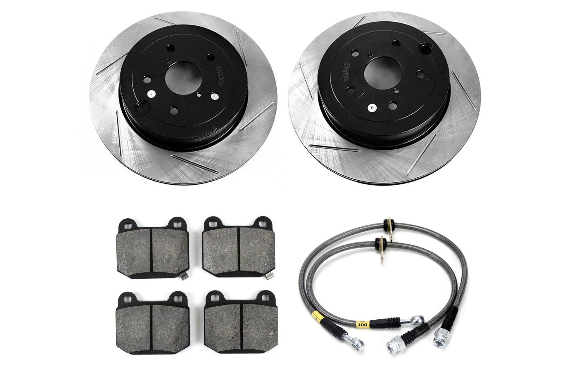 Stoptech Sport Kit Slotted Rear - 2008-2014 Subaru STI