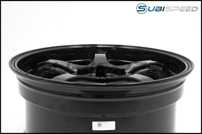 WedsSport RN-05M Gloss Black 18x9.5 +38 5x114.3 (Single Wheel) - 2015-2023 Subaru WRX / 2015-2021 STI / 2019-2023 Forester