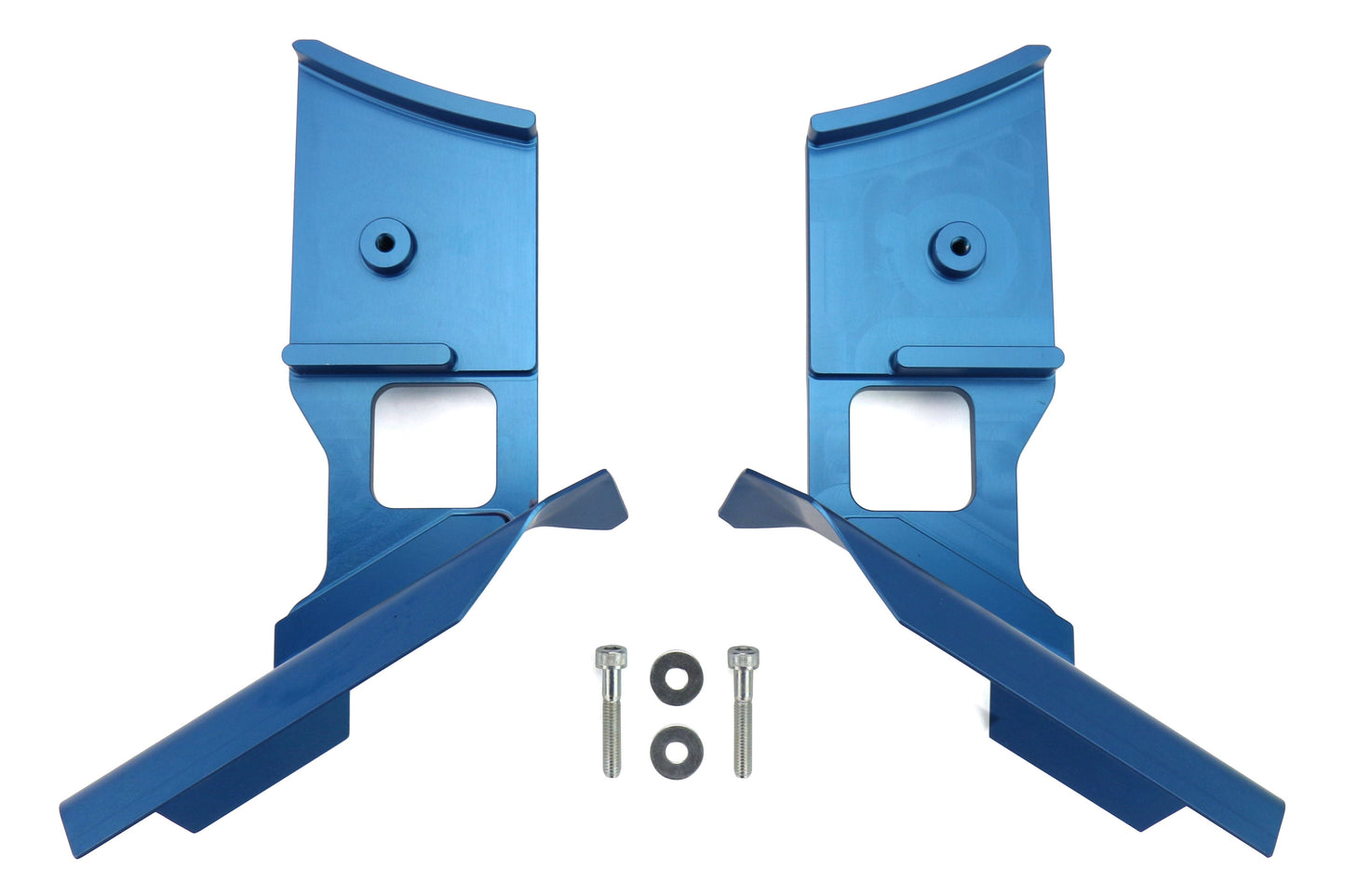 Boomba Racing Brake Cooling Deflectors Blue - 2008-2021 Subaru STI