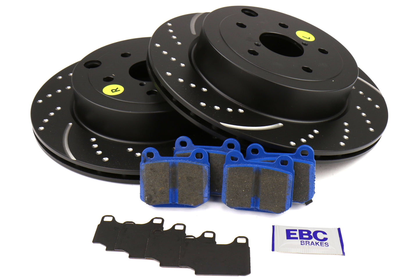 EBC Brakes S6 Rear Brake Kit Bluestuff Pads and 3GD Rotors - 2008-2017 Subaru STI