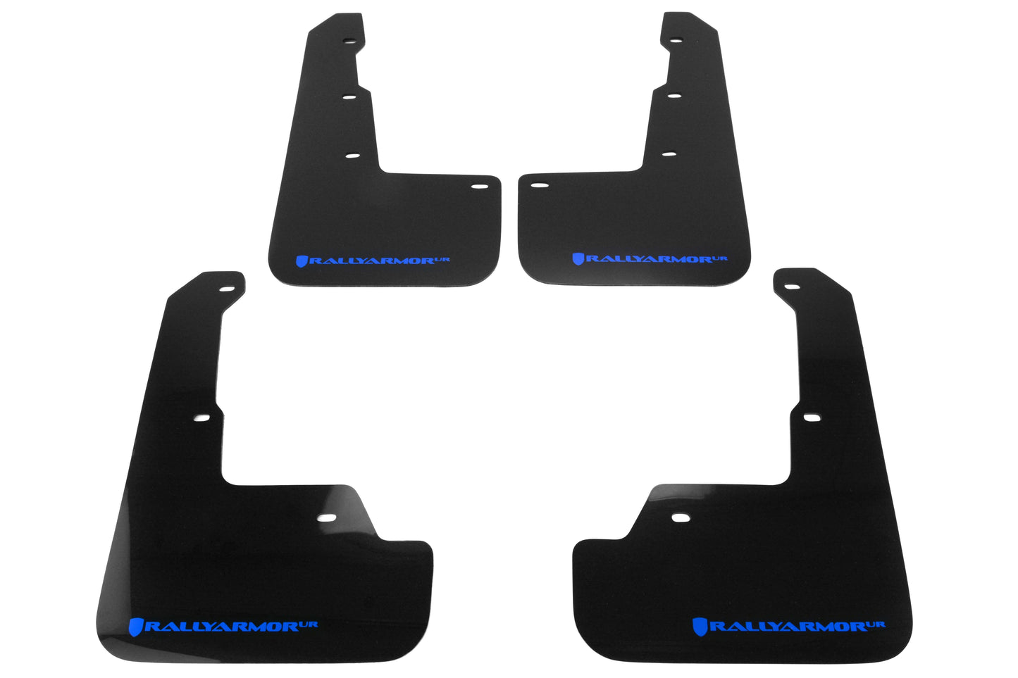 Rally Armor UR Mudflaps Black Urethane Blue Logo - 2015-2024 Subaru WRX/STI