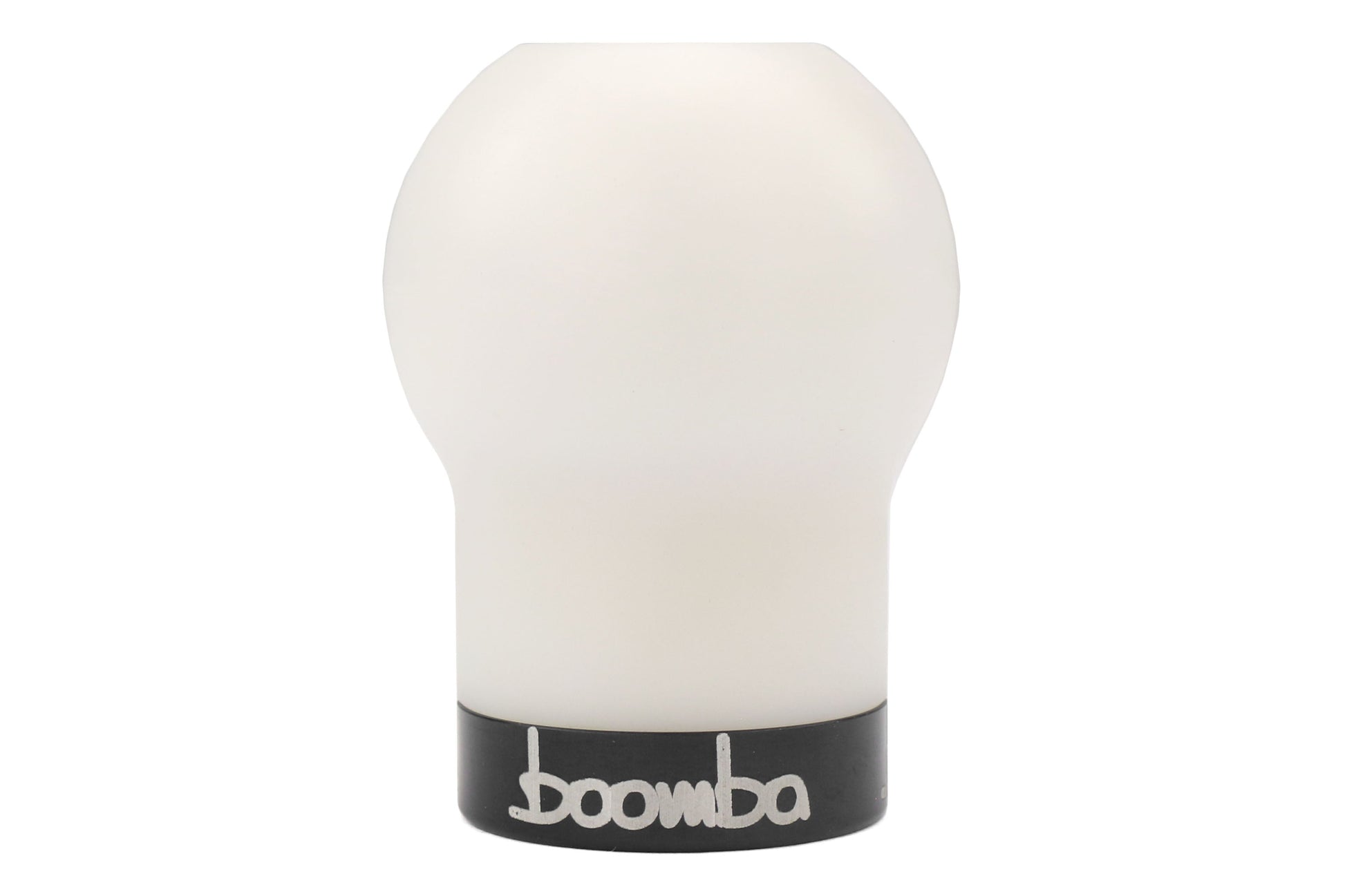 Boomba Racing White Delrin Shift Knob w/ Black Trim - Subaru 6MT Models (inc. 2004+ STI / 2015+ WRX)