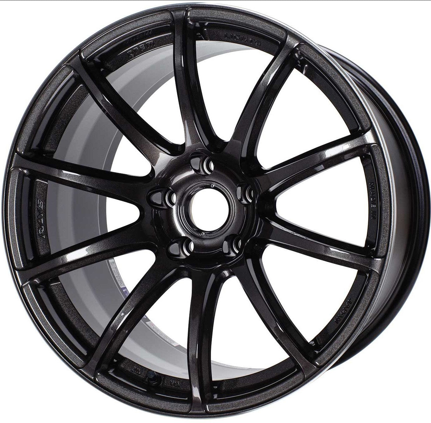 Rays Gram Lights 57Transcend Super Dark Gunmetal 18x9.5 +39mm 5x100 (Single Wheel) - 2013-2024 Subaru BRZ / Scion FR-S / Toyota GR86 / 2014-2018 Subaru Forester